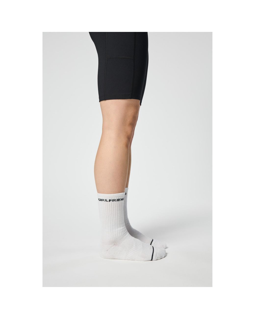 GIRLFRIEND COLLECTIVE White Quarter Socks