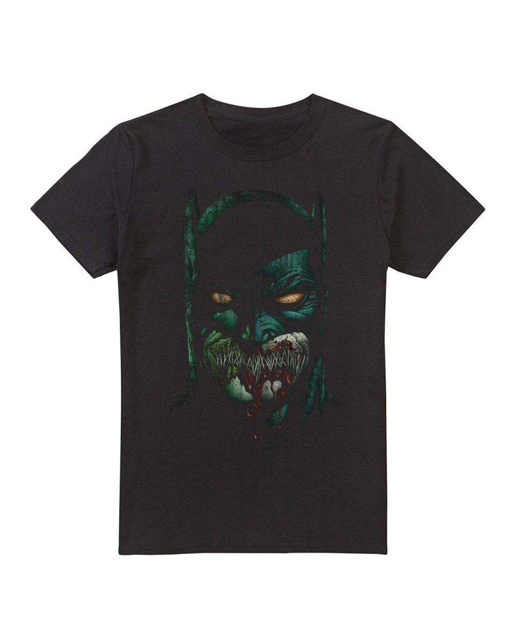 Dc Comics Black Stitched Up Cotton T-Shirt for men