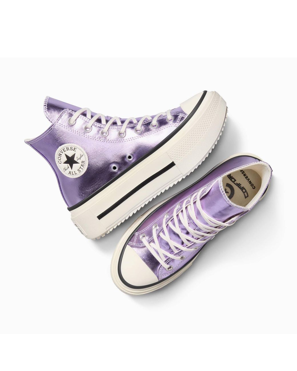 Converse Blue Chuck Taylor All Star Lif Platform Trainers