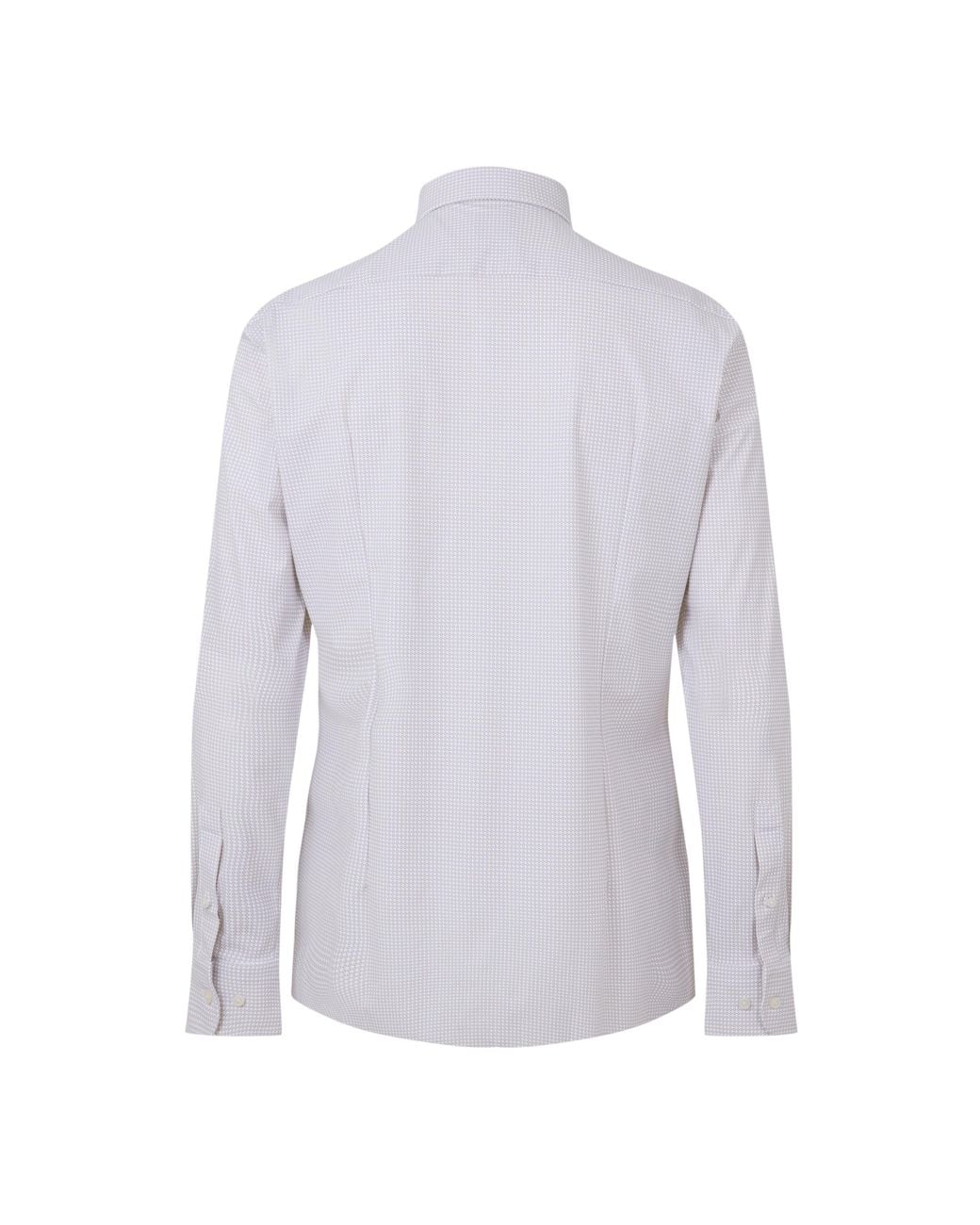 Boss White Long Sleeve Plain Shirt for men