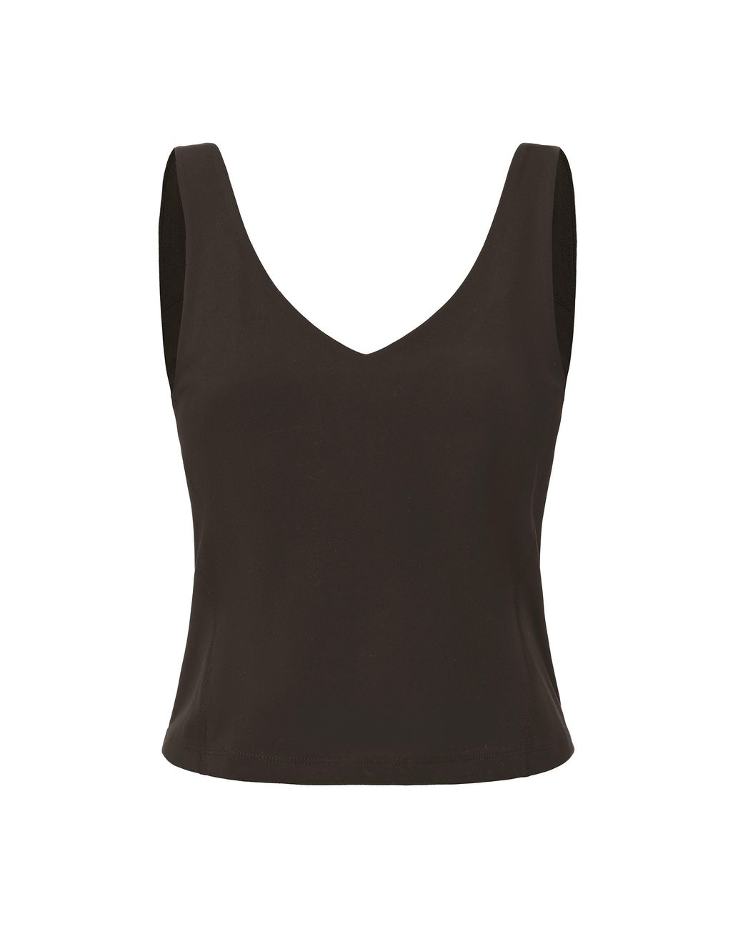 La Gear Black V-Neck Active Tank Top