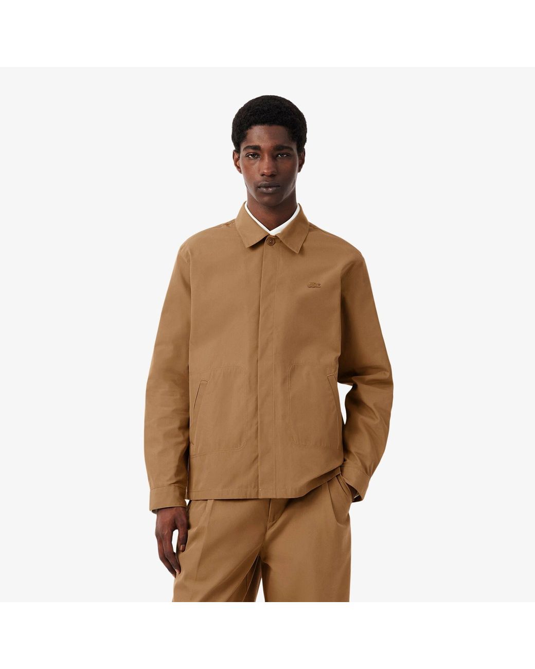 Lacoste Brown Overshirt Sn64 for men