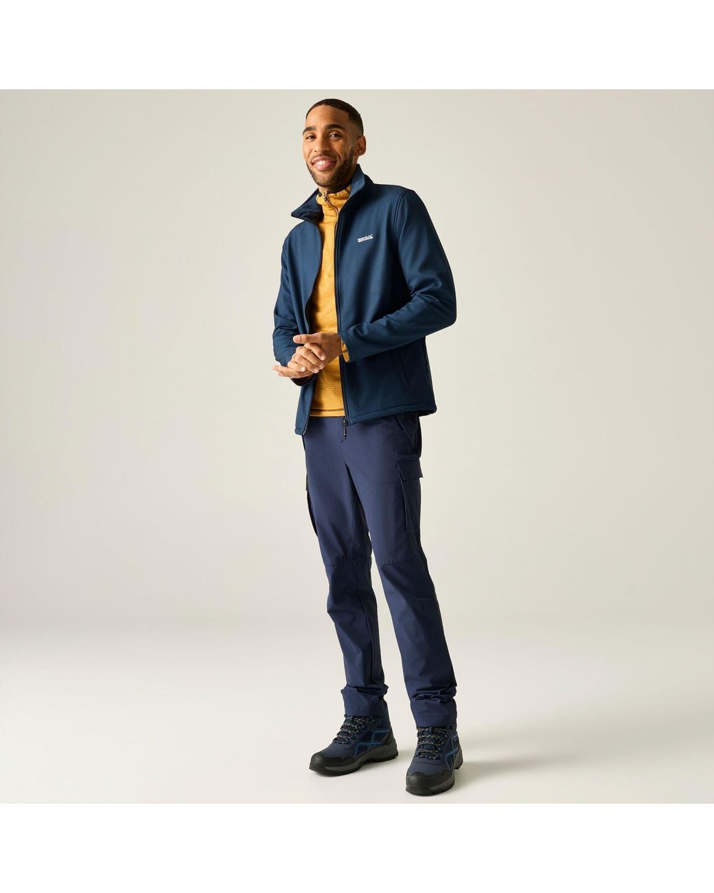 Regatta Blue Cera V Softshell Midlayer for men