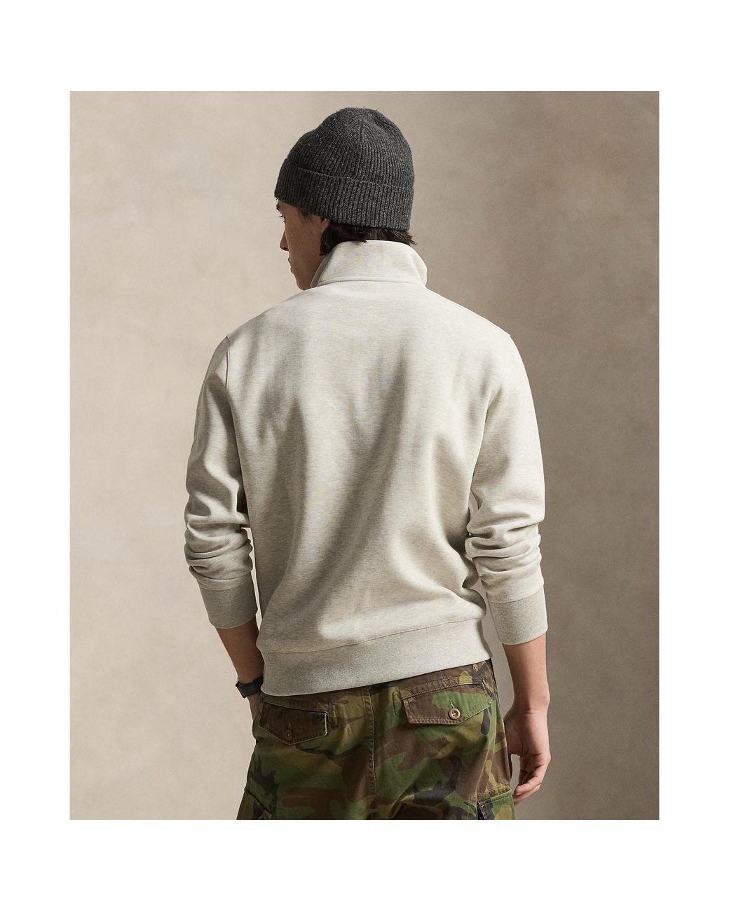 Polo Ralph Lauren Gray Tech 1/4 Zip Fleece for men