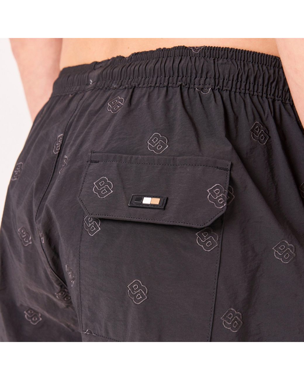 Boss Black Jean 01 Denim-Inspired Quick-Drying Swim Shorts for men