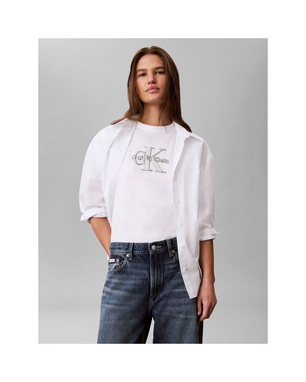 Calvin Klein White Logo T-Shirt