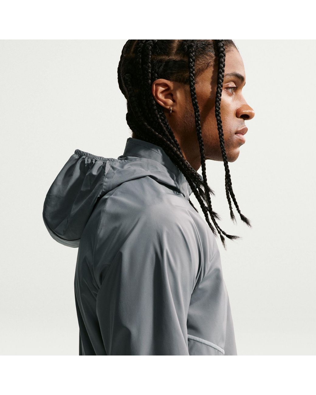 Nike Blue Miler Repel Running Jacket for men