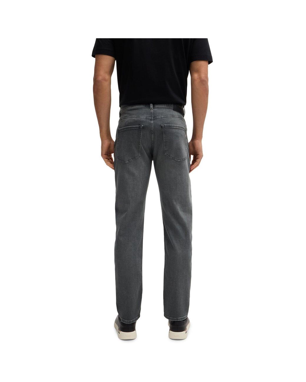 Boss Gray Hbb Delaware3Slm Slim-Fit Jeans for men