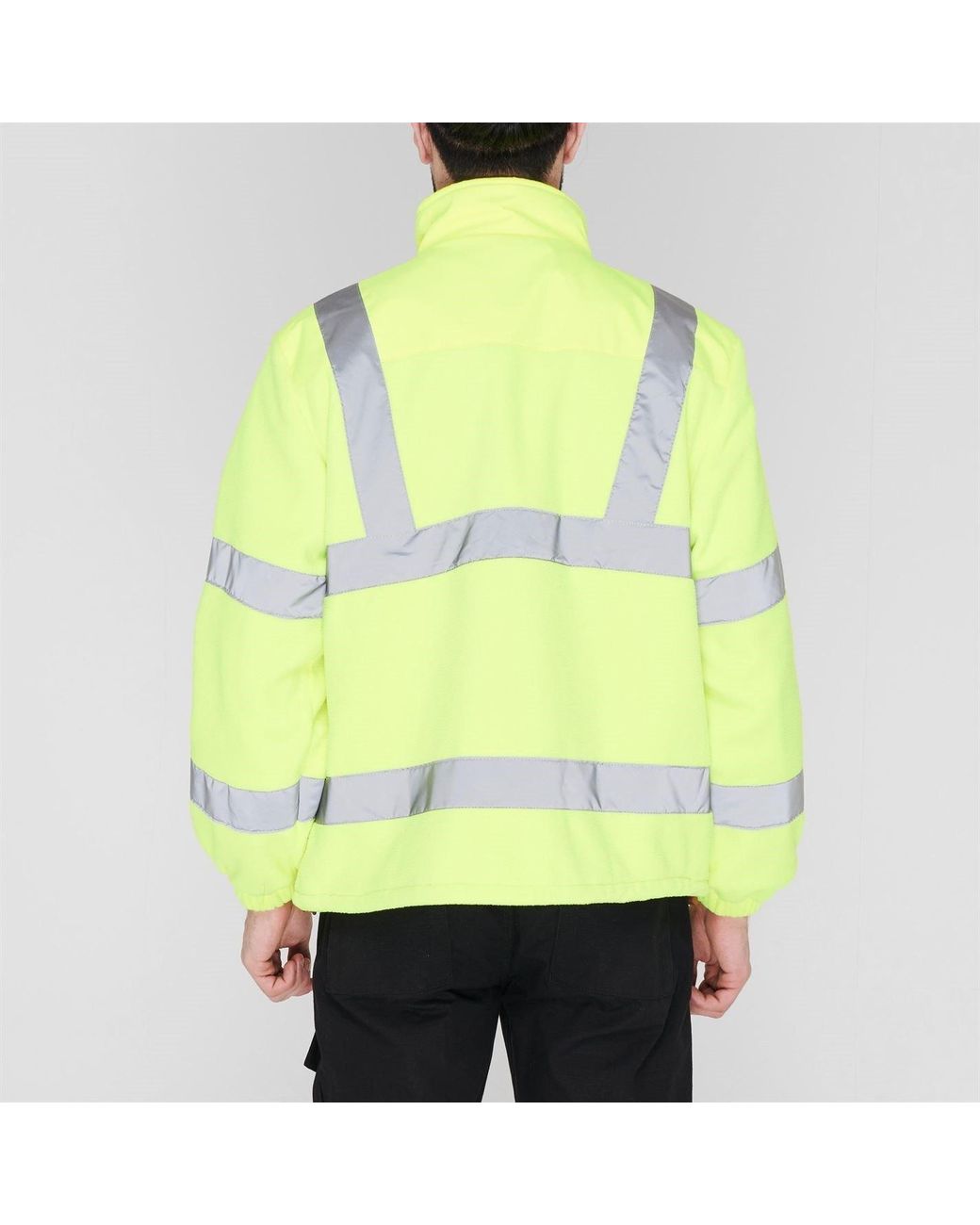 Dunlop Yellow Hi Vis Fleece Jacket for men