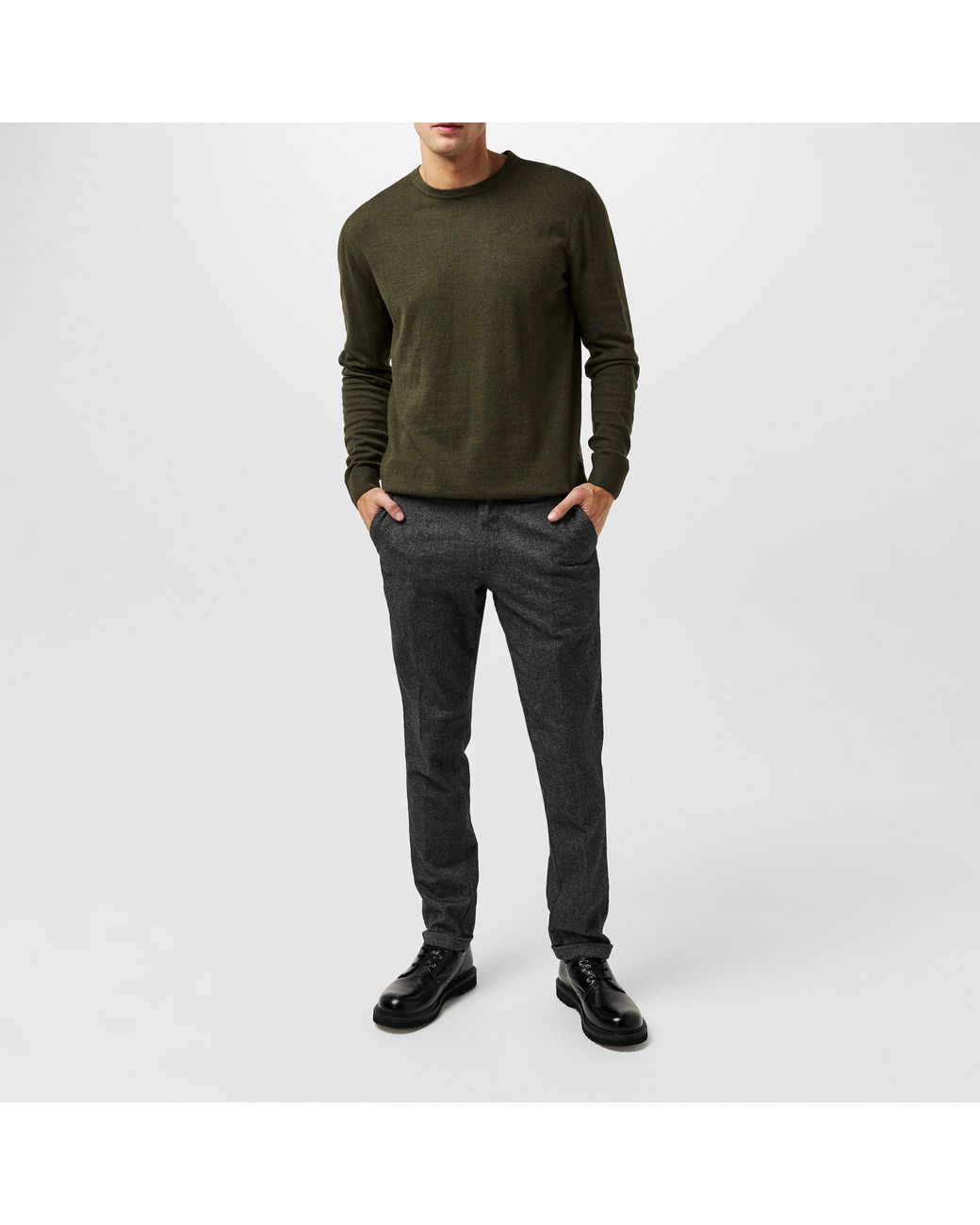 Jack & Jones Gray Henry Chinos for men
