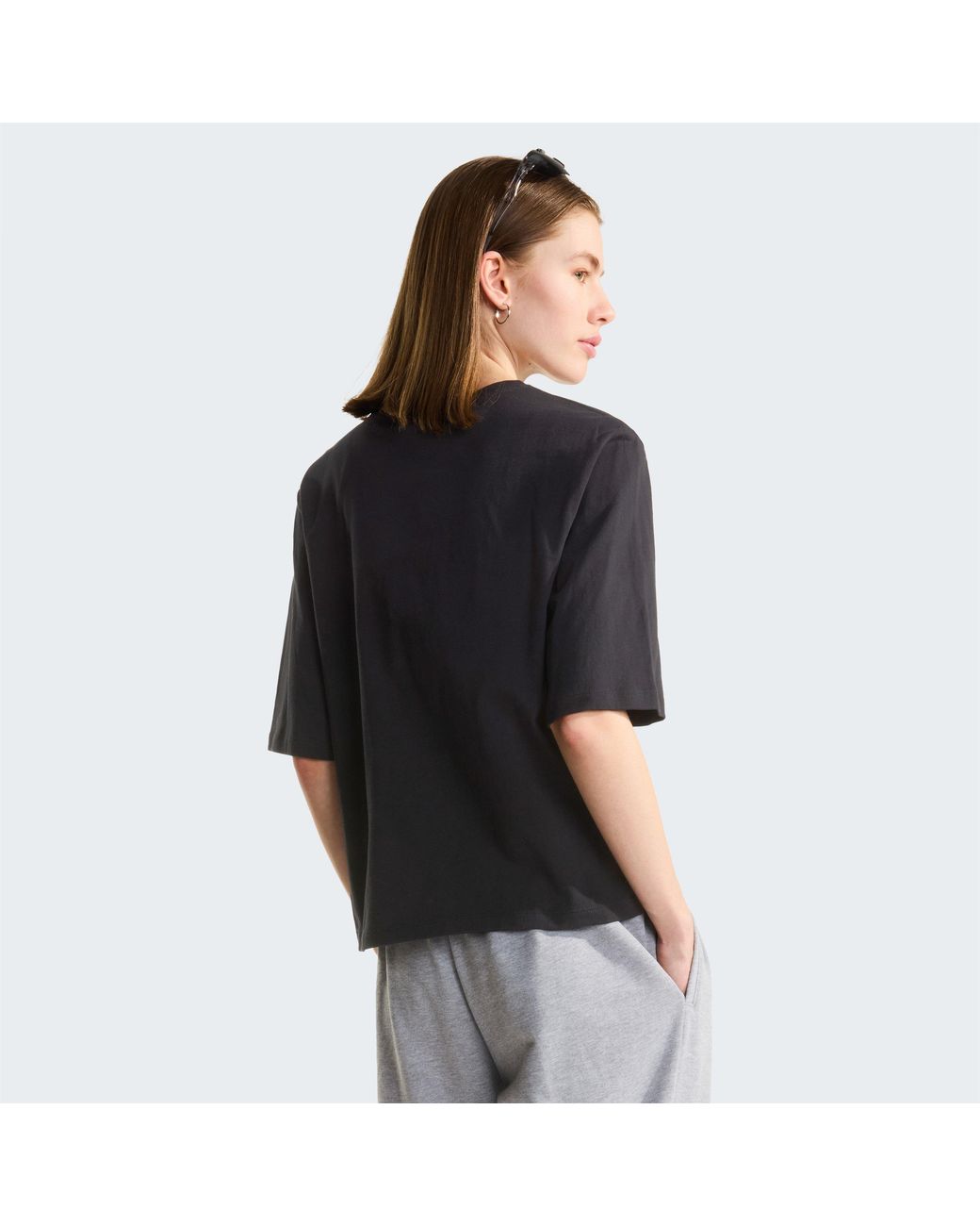 The North Face Black Tnf Essential Simple Dome Boxy Relaxed T-Shirt
