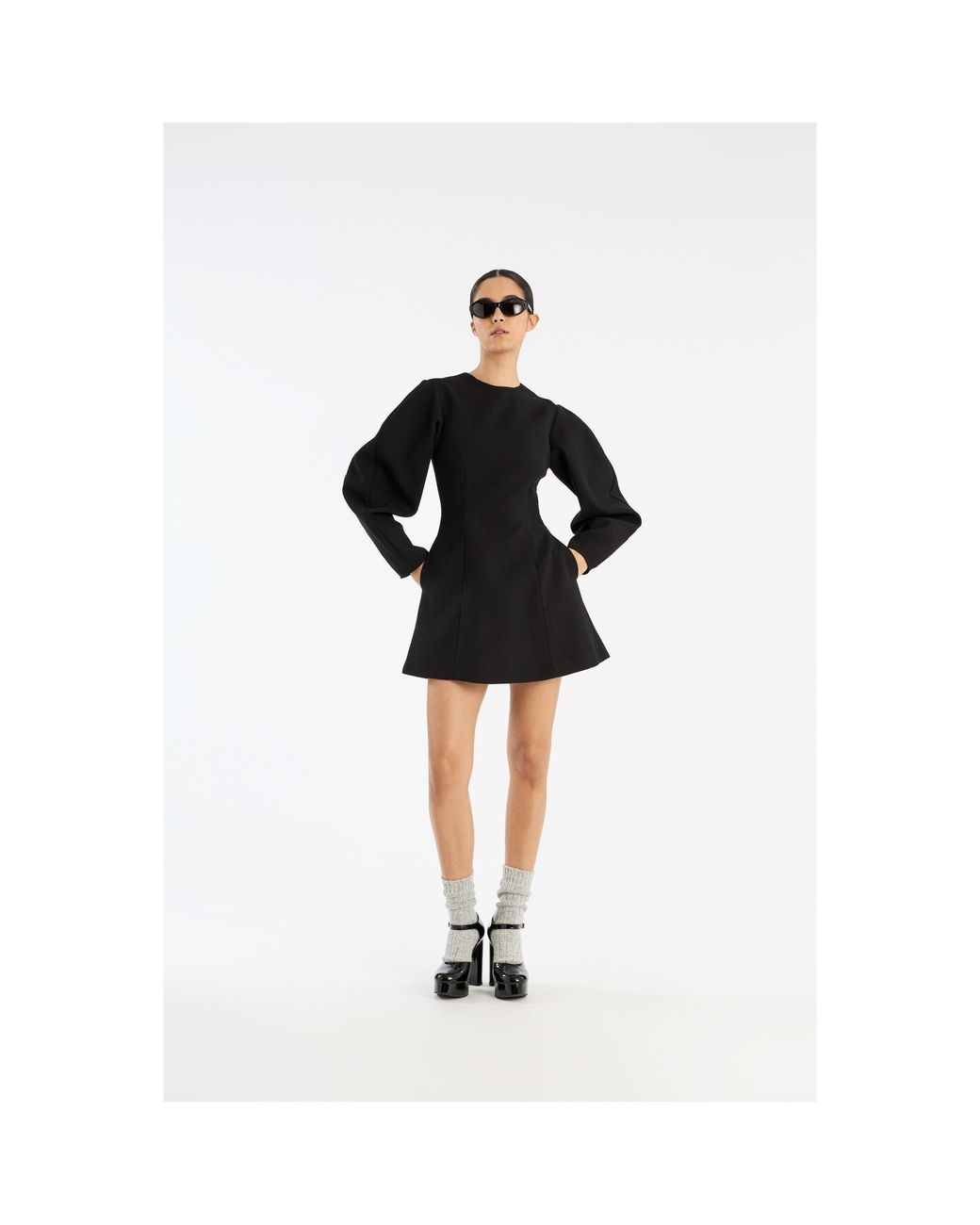 ROTATE BIRGER CHRISTENSEN Black Lelia Mini Dress