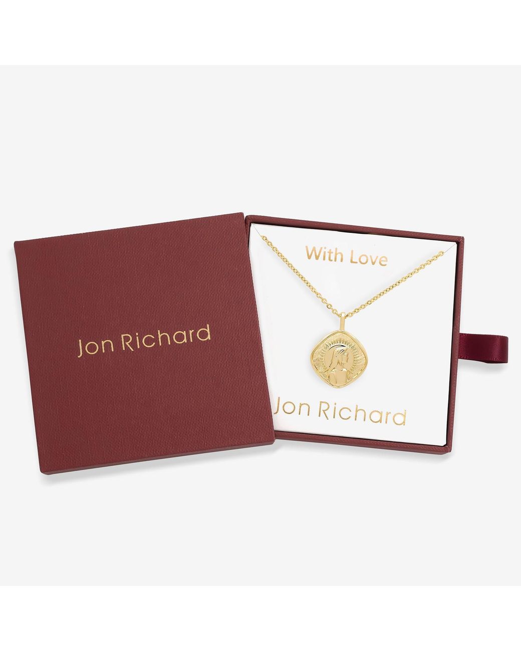 Jon Richard Red Plated Molten Horoscope Necklace