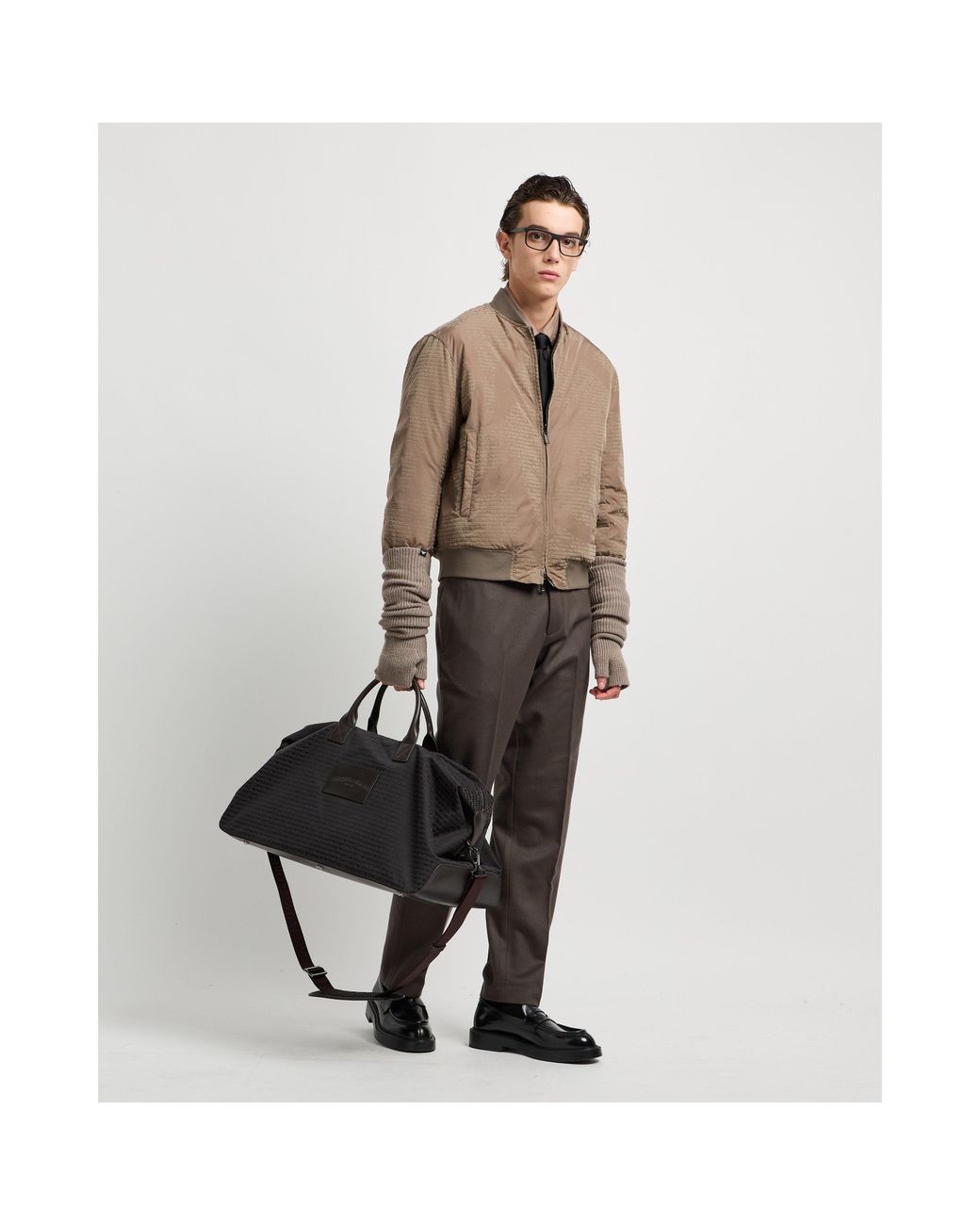 Emporio Armani Gray Slim Fit Tailored Trouser for men