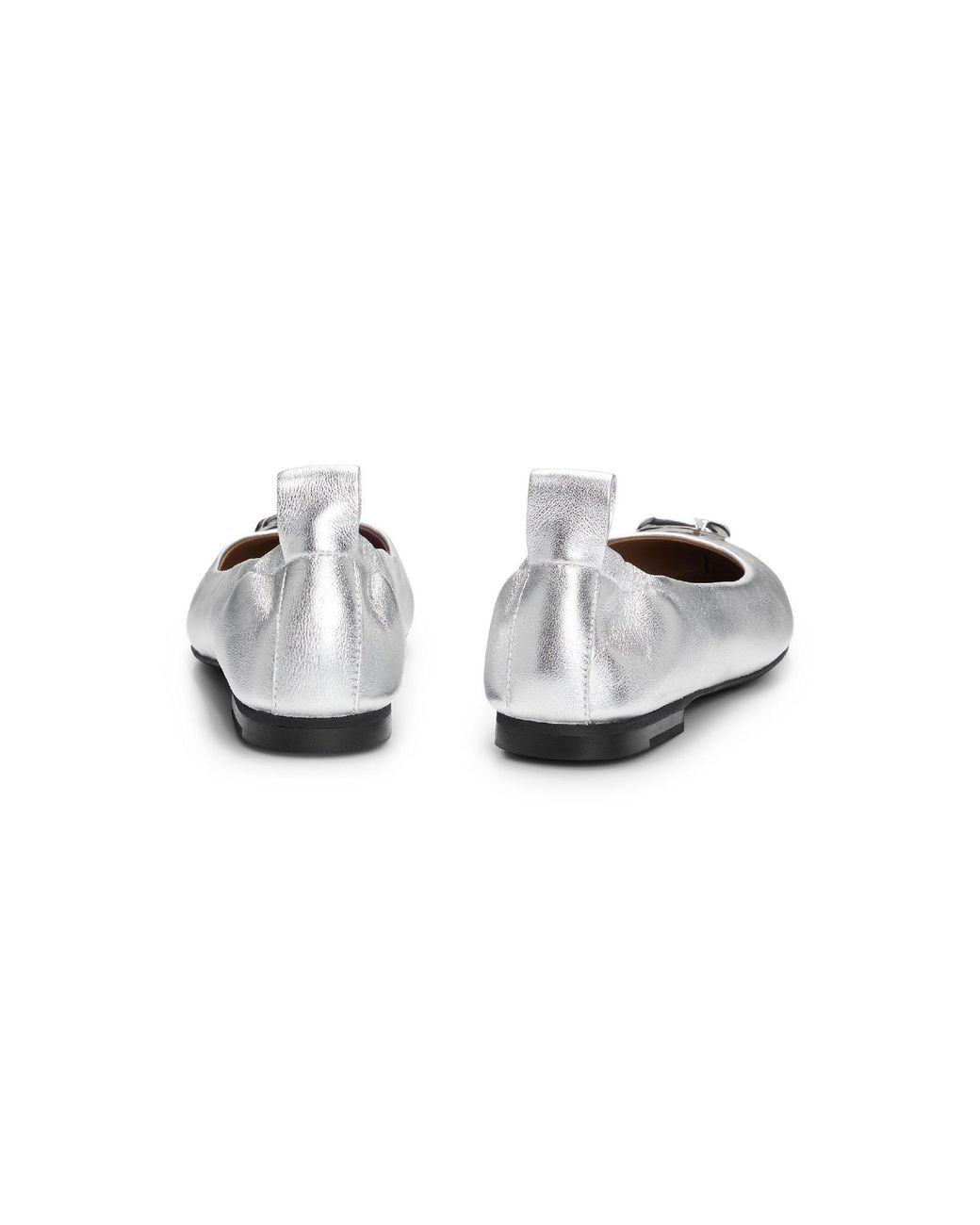 Boss White Dasy Ballerina Slider Slippers