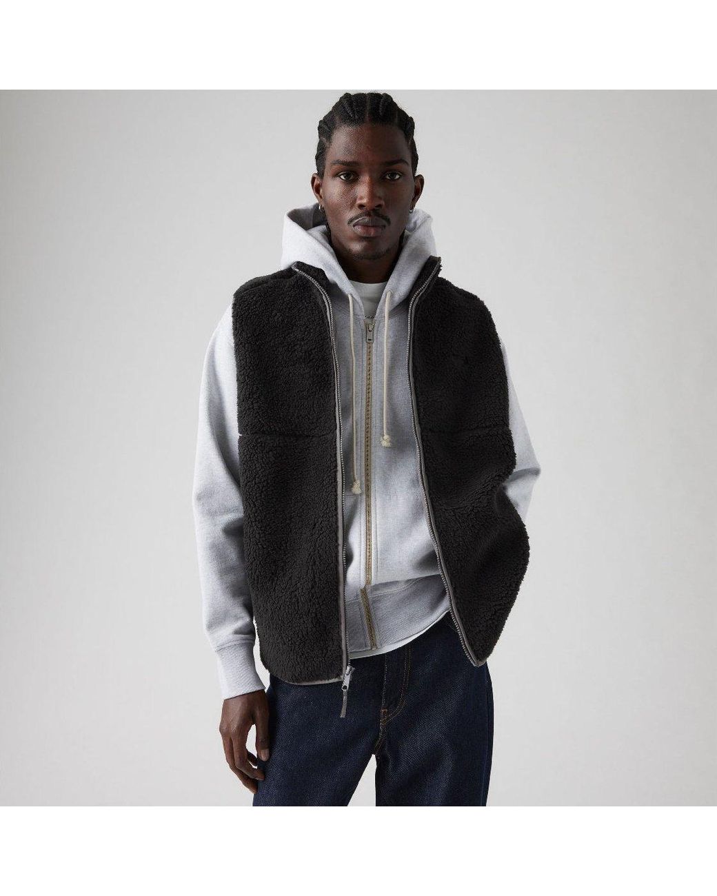 Levi's Black Summit Sharp Gilet for men