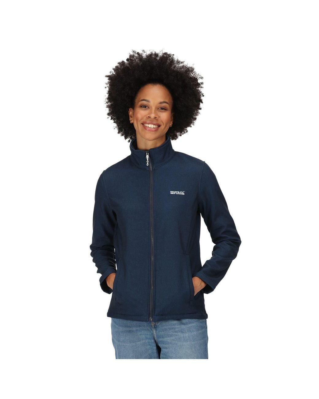 Regatta Blue Connie V Softshell Jacket