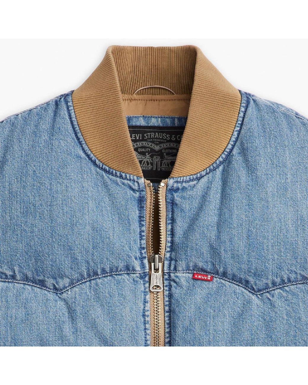 Levi's Blue Levi's Wstrn Puff Vst for men