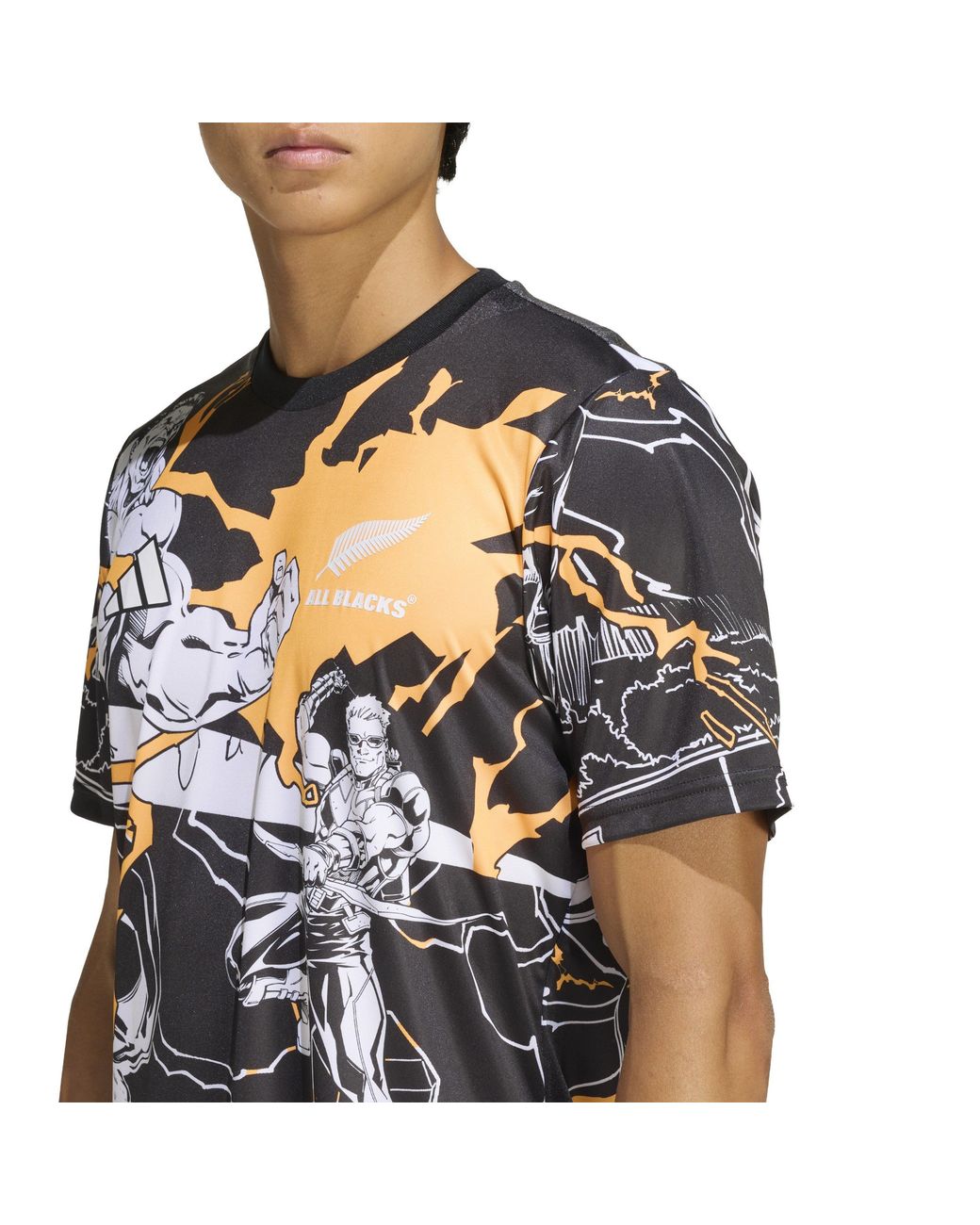 Adidas Black All Marvel Captians Shirt 2025 Adults for men