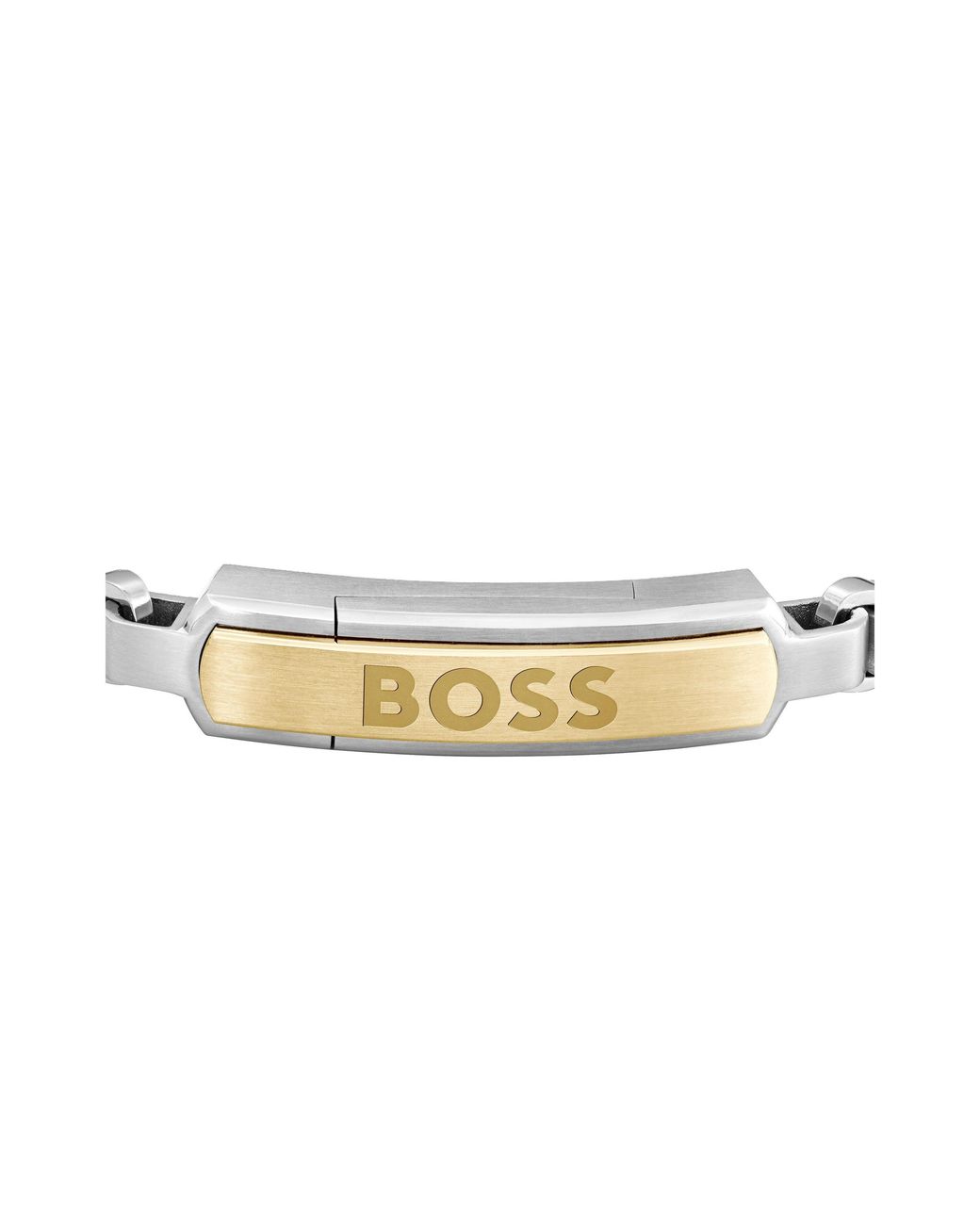 Boss Metallic Devon Box Chain Magnetic Closure Bracelet for men