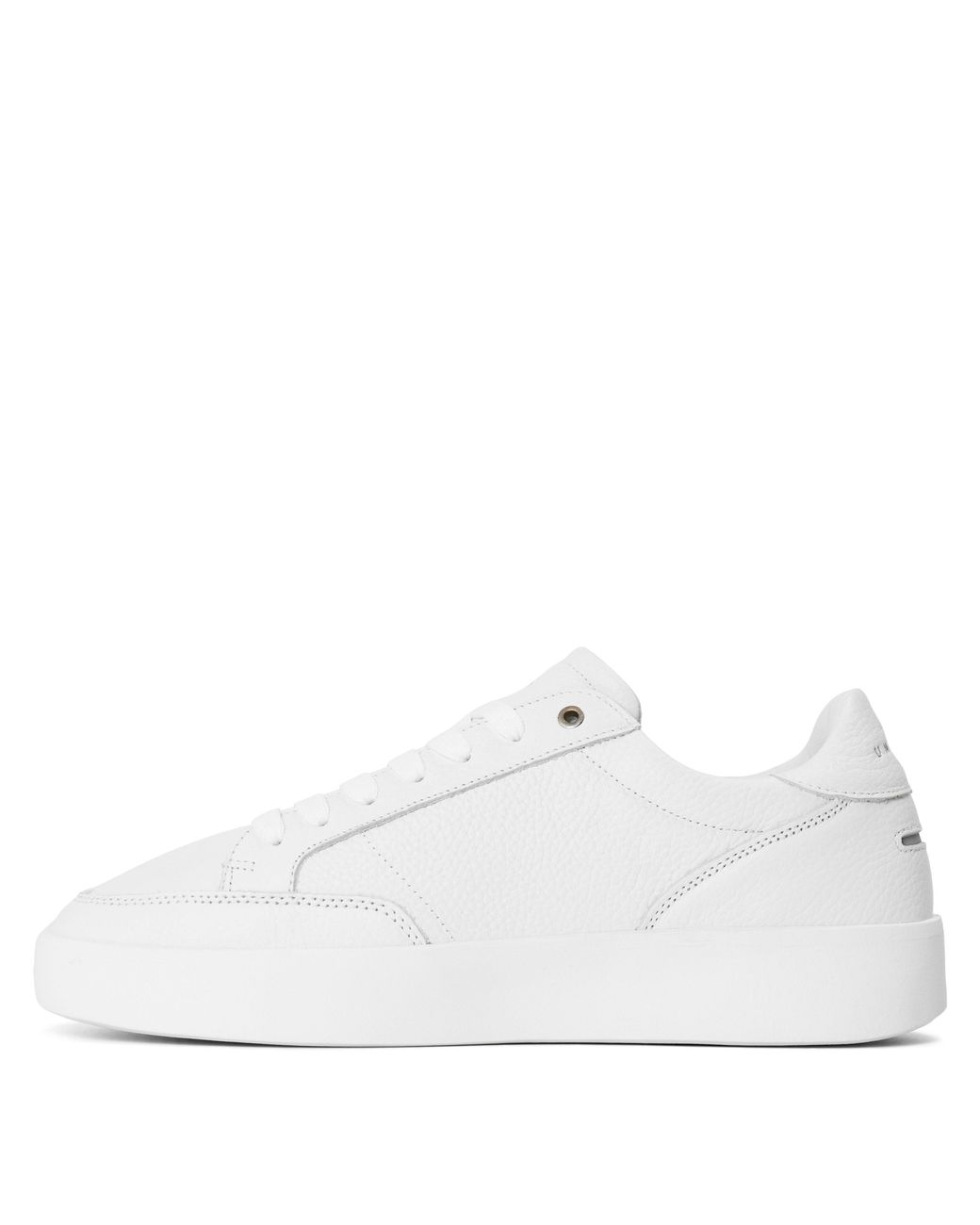 Unseen White Helier Tum Low-Top Trainers for men