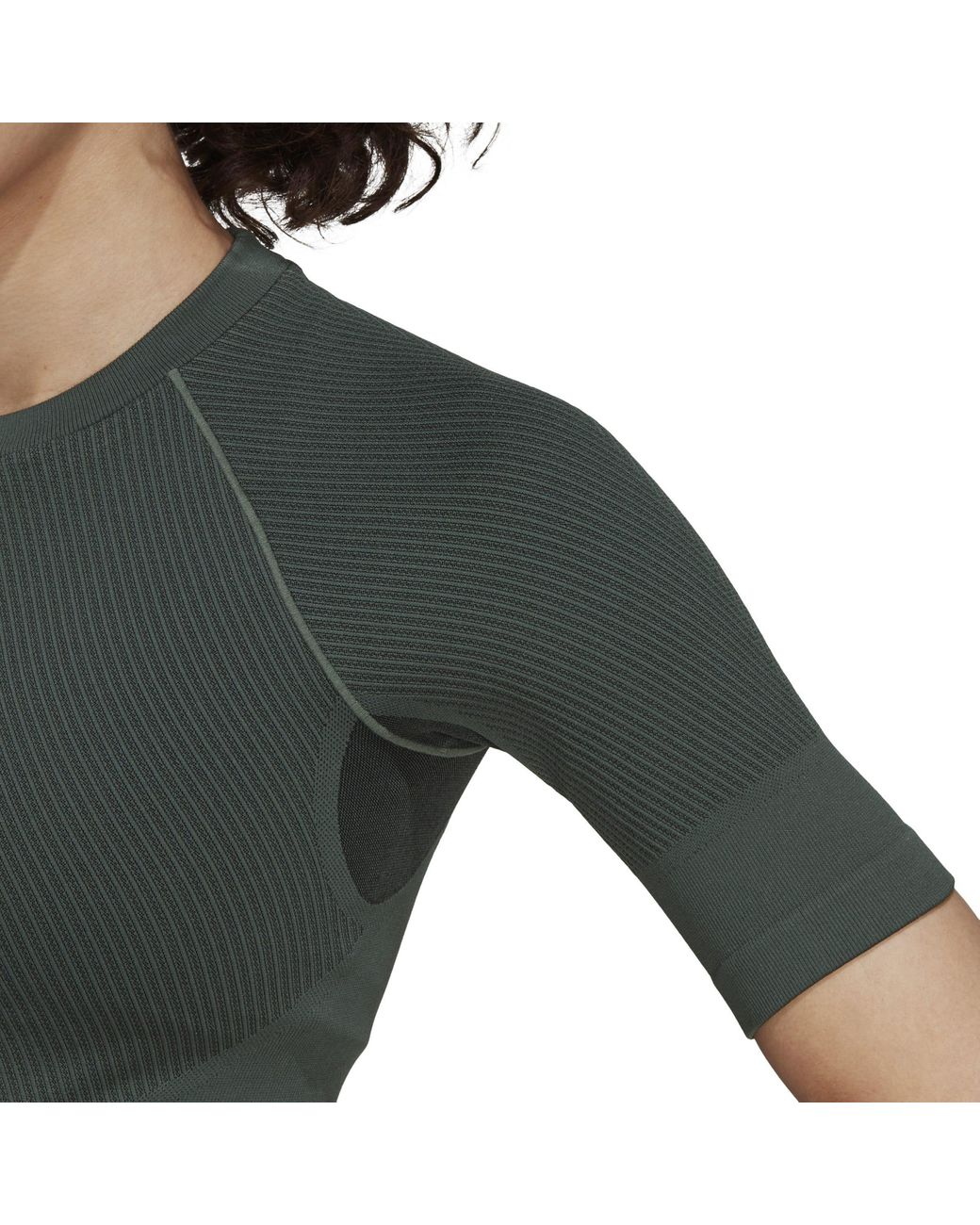 Adidas Green Aeroknit Training T-Shirt