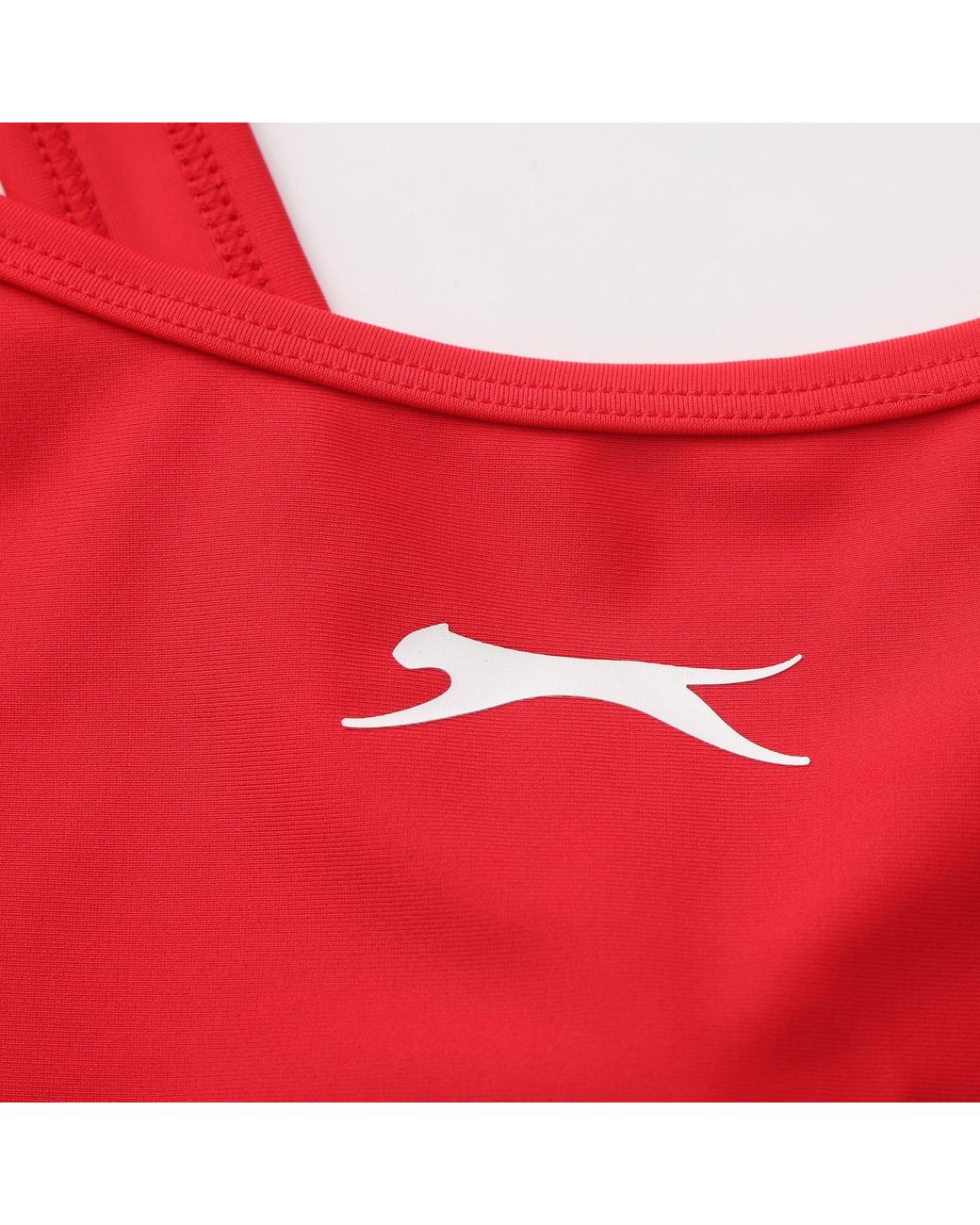 Slazenger 1881 Red Lycra Xtra Life X Back Swimsuit Ladies