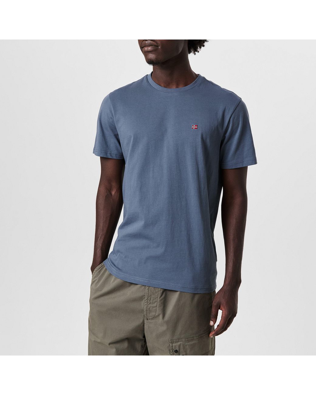 Napapijri Blue Salis Short Sleeve T-Shirt for men