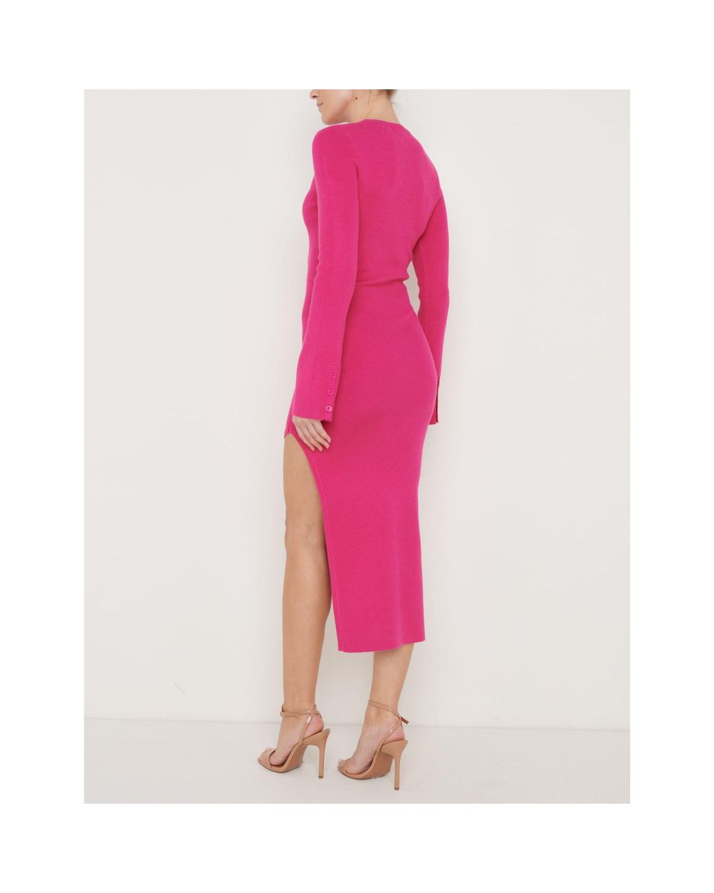 Pretty Lavish Pink Knitted Jumper Dress