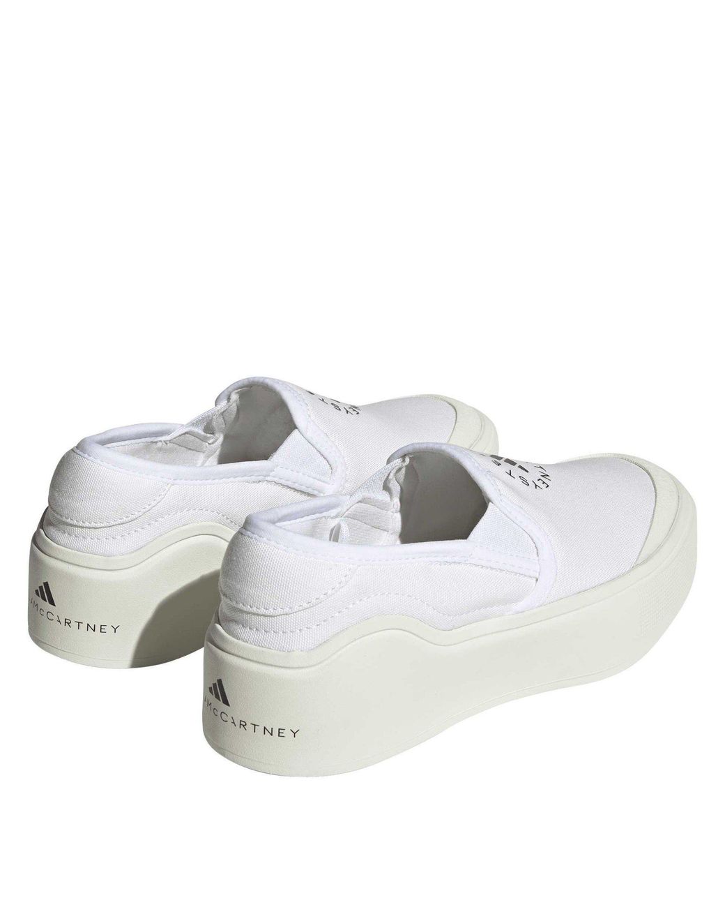Adidas Blue Court Slip On Trainers