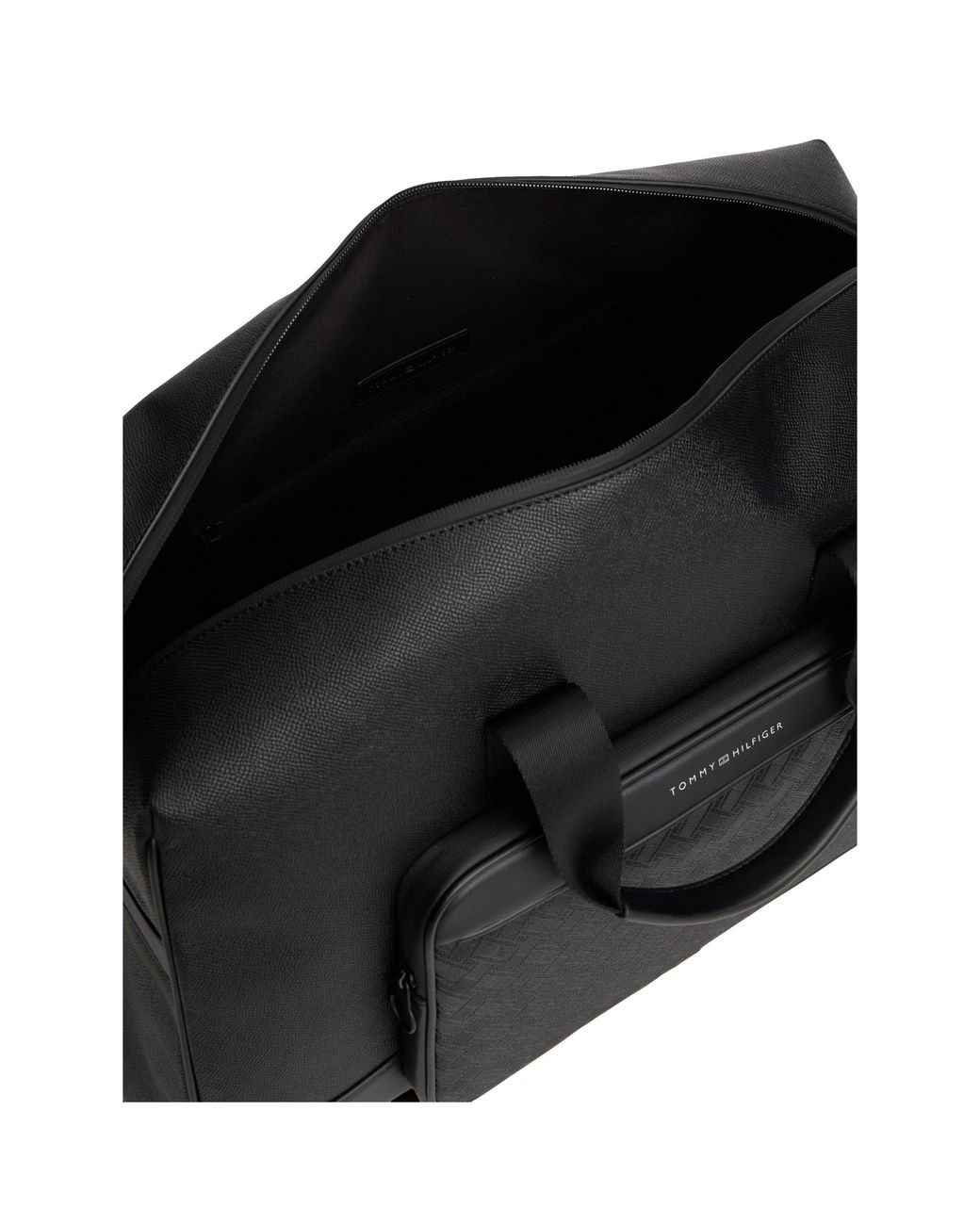 Tommy Hilfiger Black Modern Monogram Holdall for men