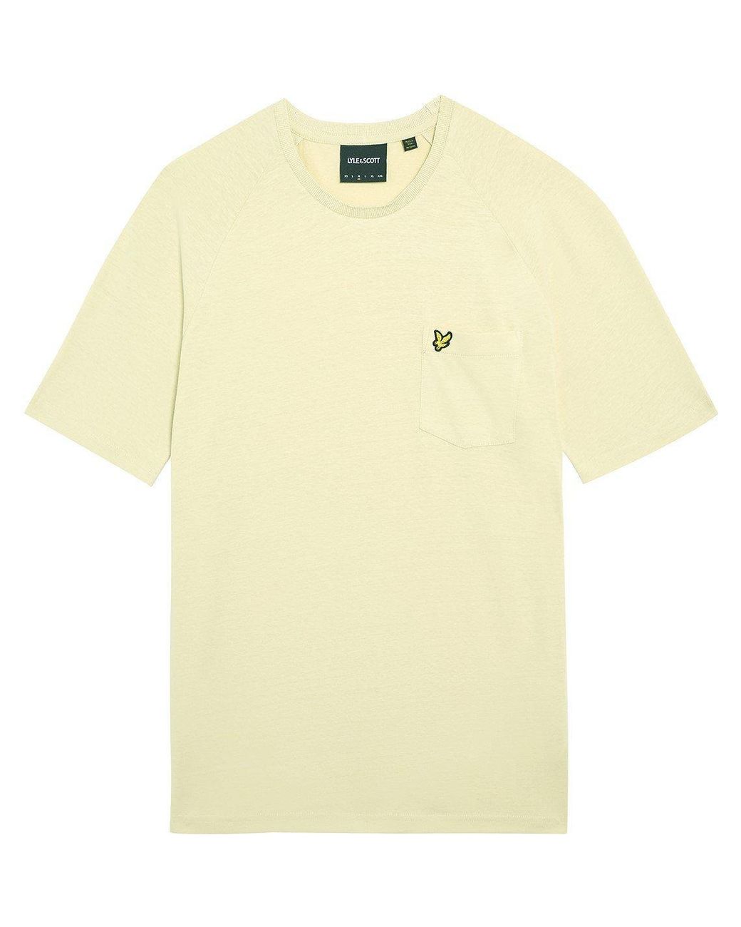 Lyle & Scott Yellow Raglan T-Shirt for men