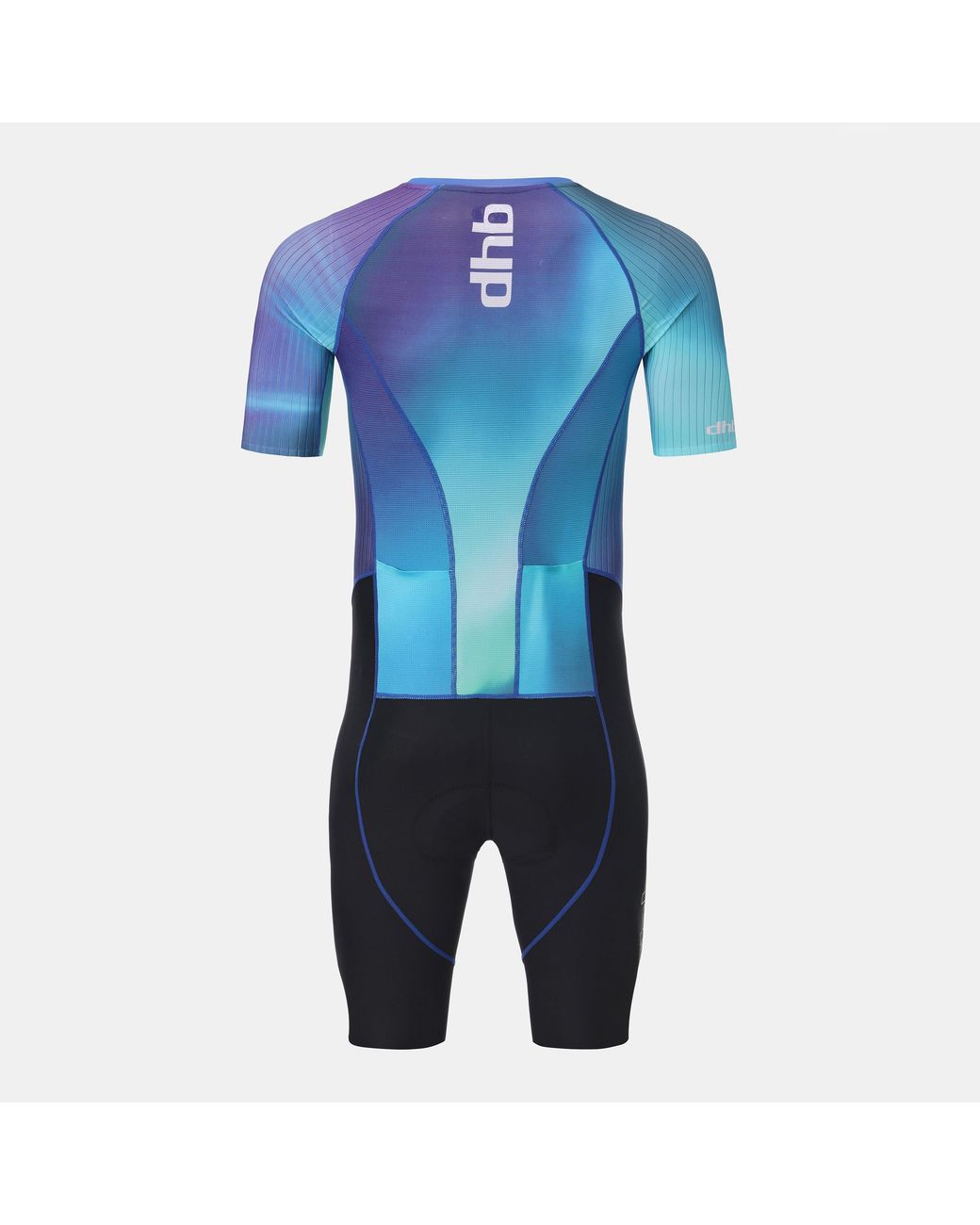Dhb Blue One-Piece Short Sleeve Cycling Suit for men