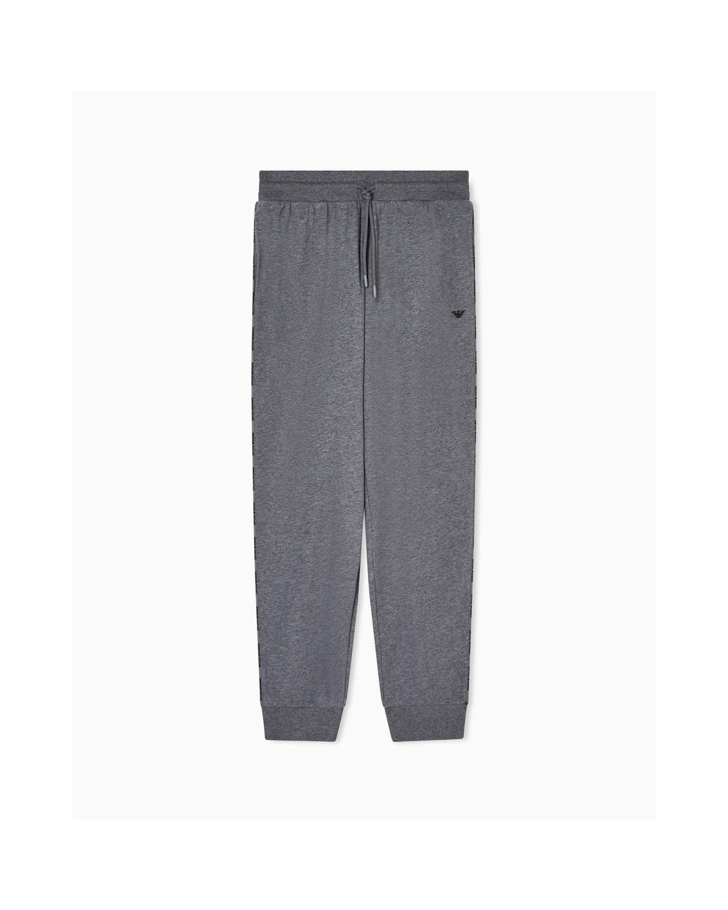 Emporio Armani Gray Closed Hem Fleece Joggers for men