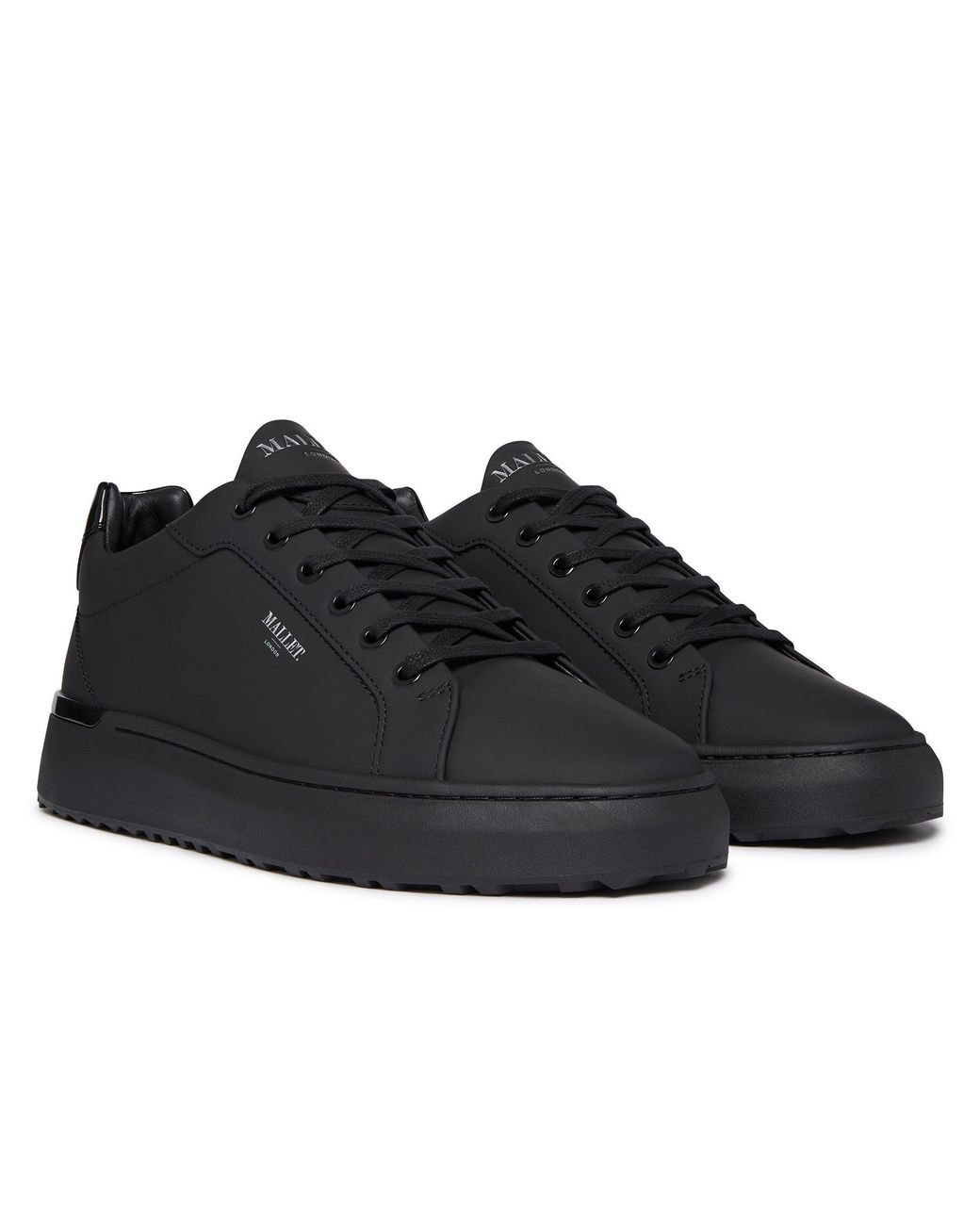 Mallet Black Low Trainers for men