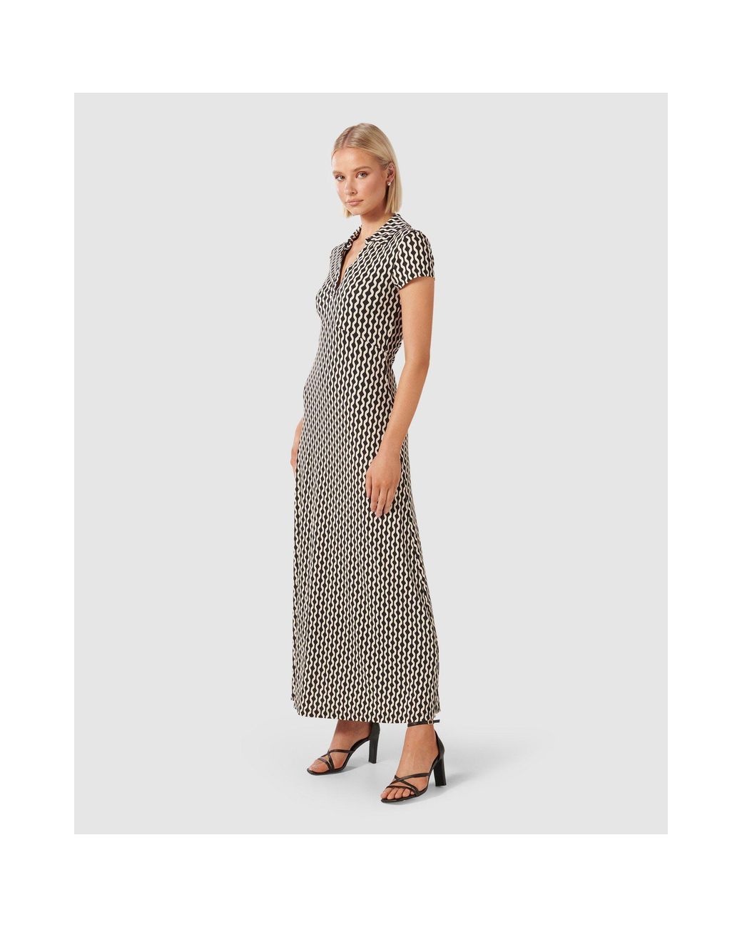 Forever New Multicolor Lorinda Cap Sleeve Dress