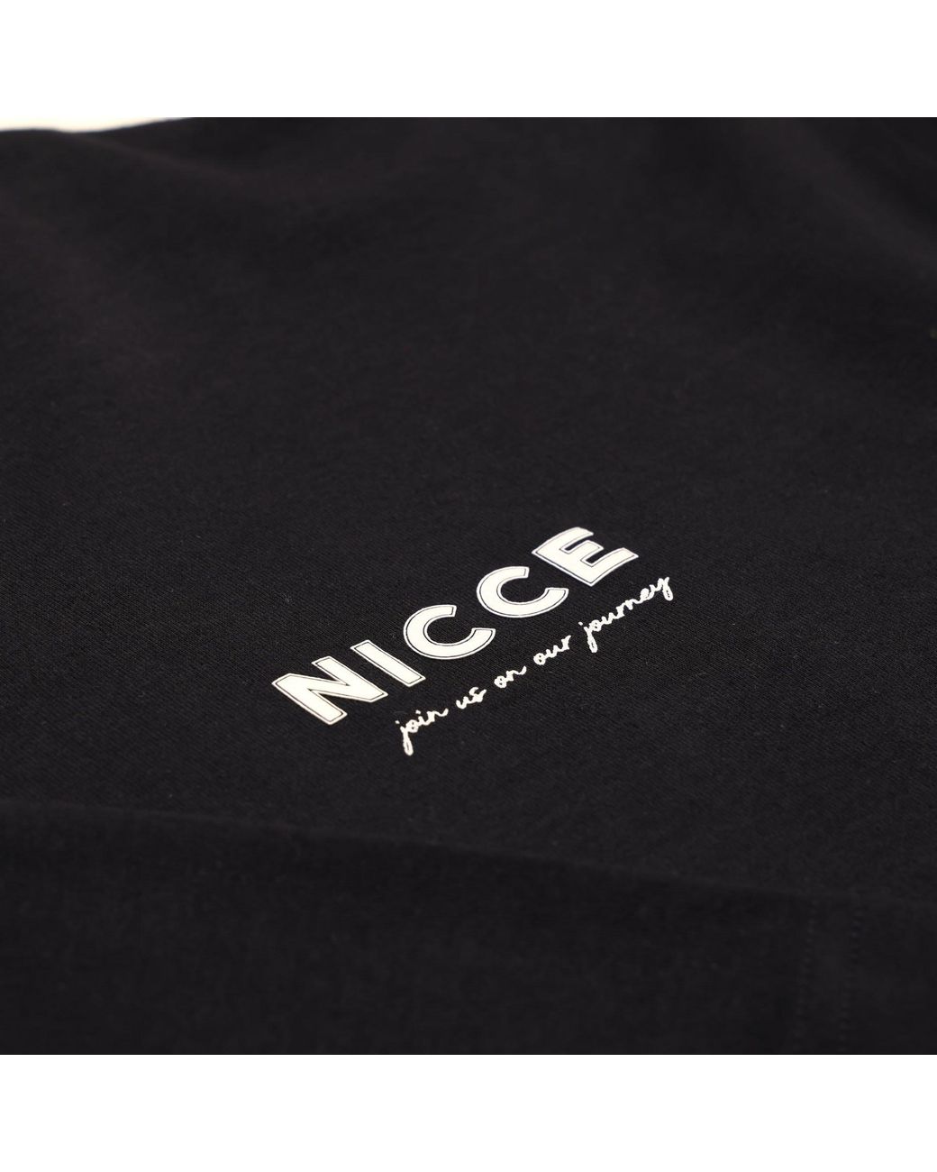 Nicce London Black Rising Short Sleeve Oversized T-Shirt for men