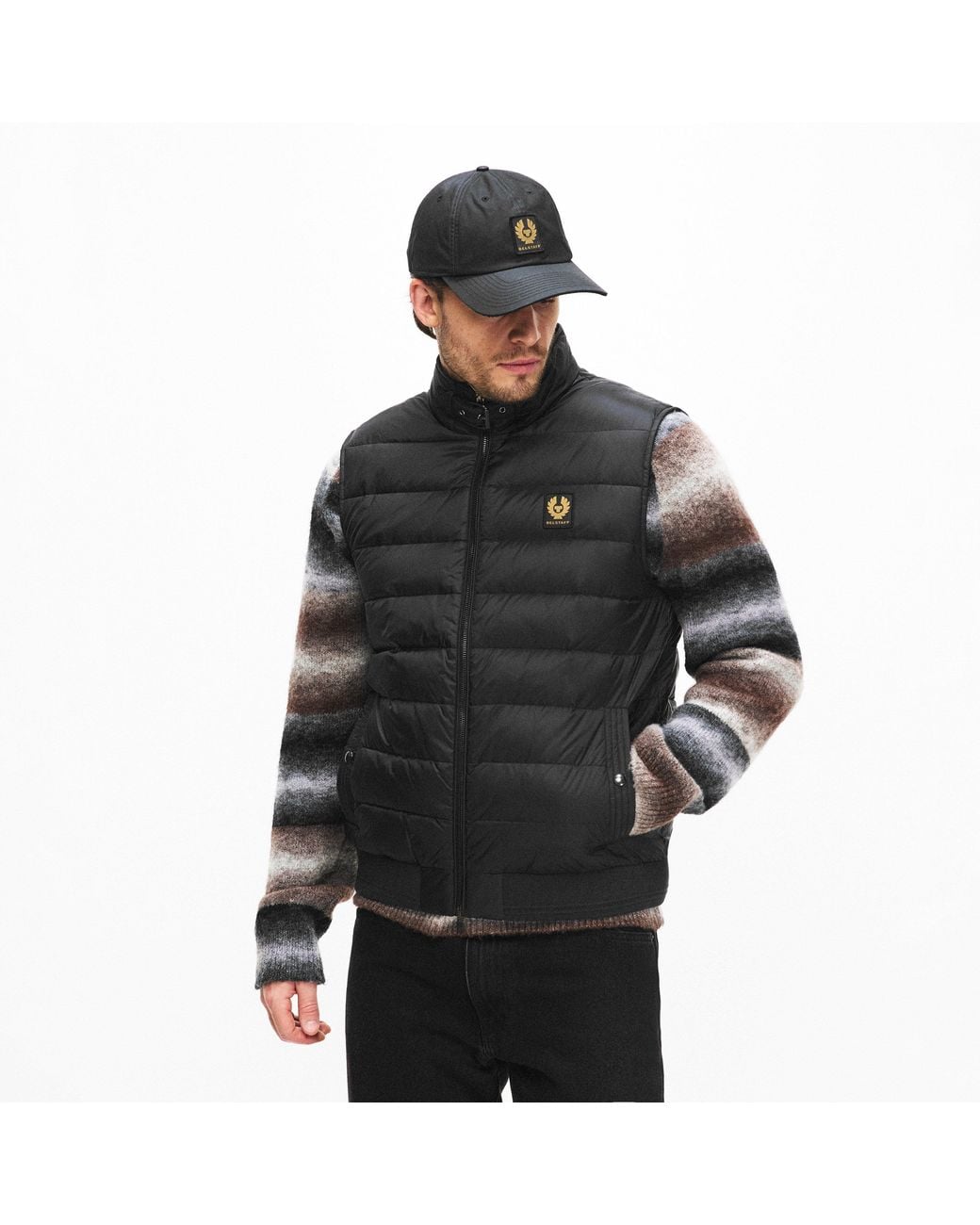 Belstaff Black Circuit Water Resistant Duck Down Sleeveless Gilet for men