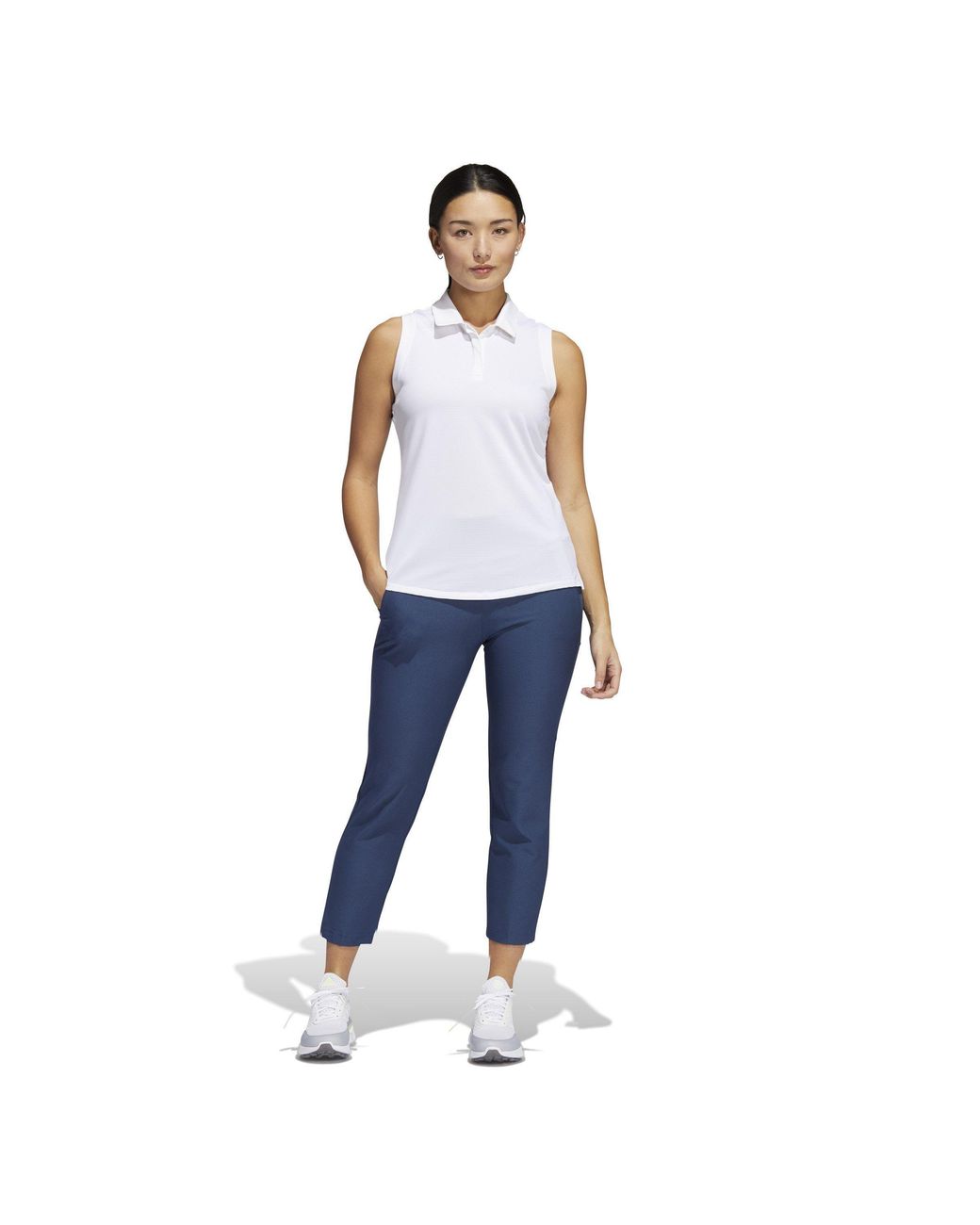 Adidas Blue Pull On Ankle Pants