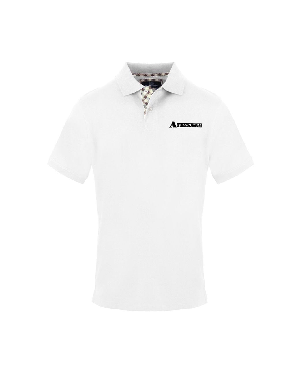 Aquascutum White Polo Short Sleeve Polo Shirt