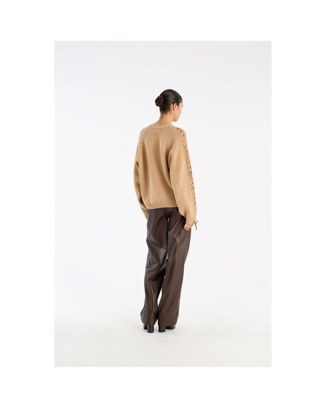 ROTATE BIRGER CHRISTENSEN Natural Sui Lace Knitted Cardigan