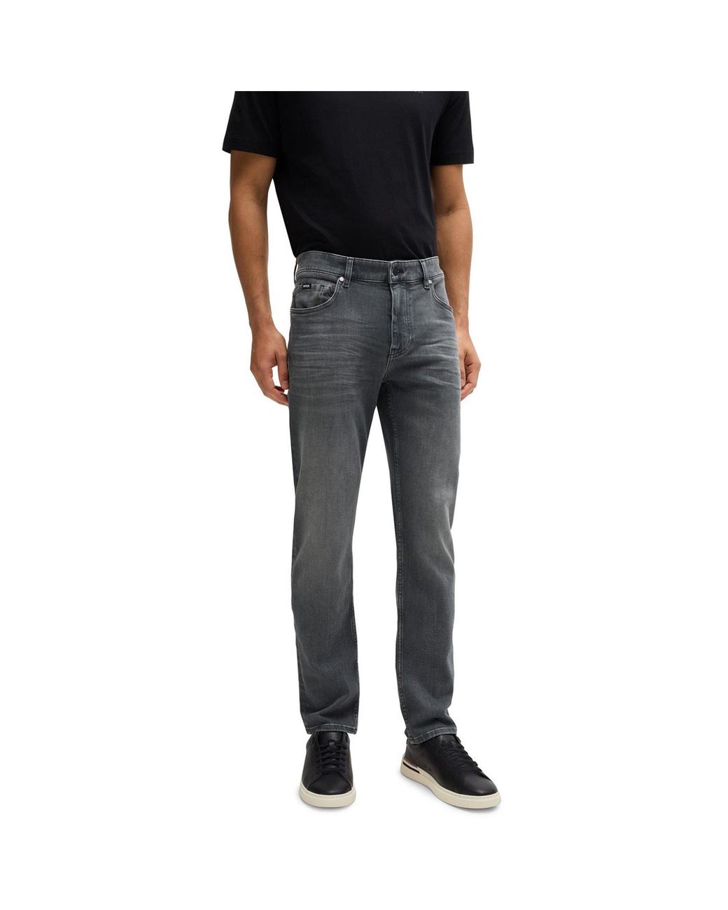 Boss Gray Hbb Delaware3Slm Slim-Fit Jeans for men