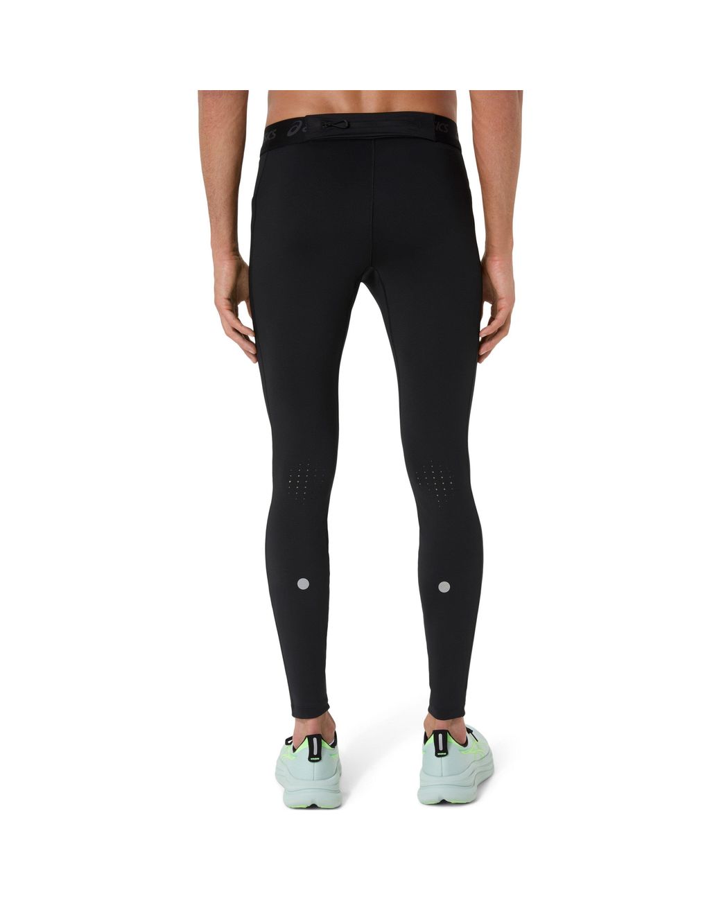 Asics Black Road Performance Running Tights for men