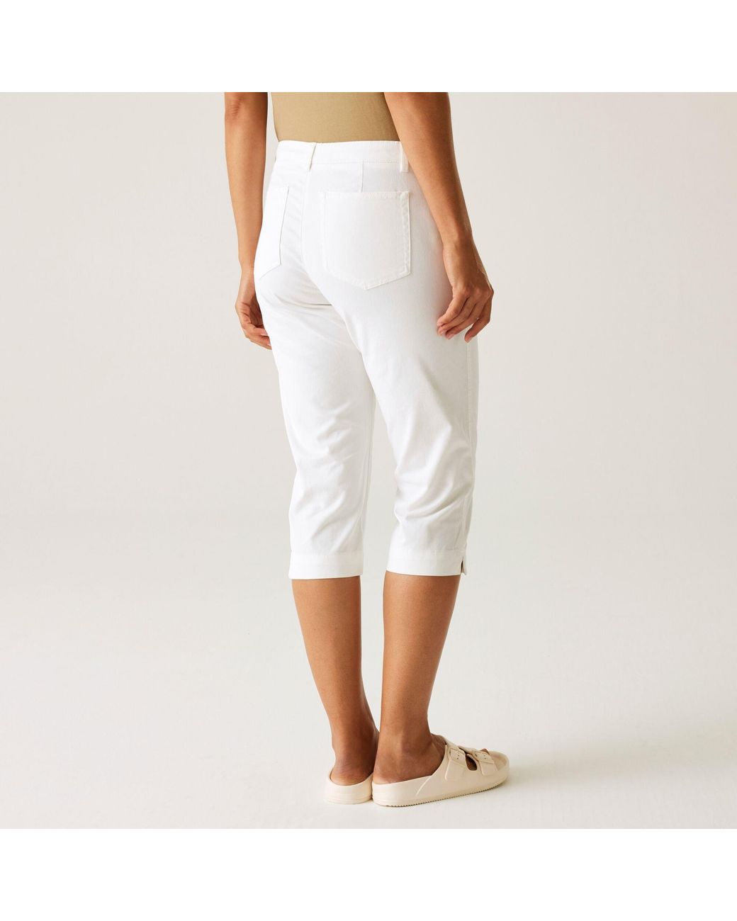 Regatta White Bayletta Capri Trousers