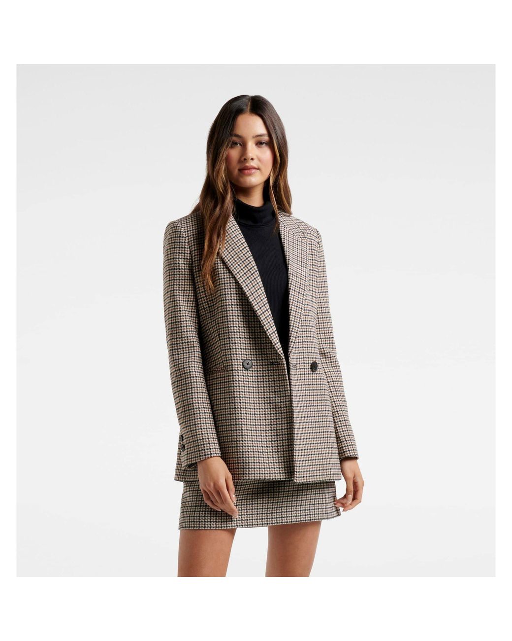 Forever New Brown Hanna Heritage Blazer