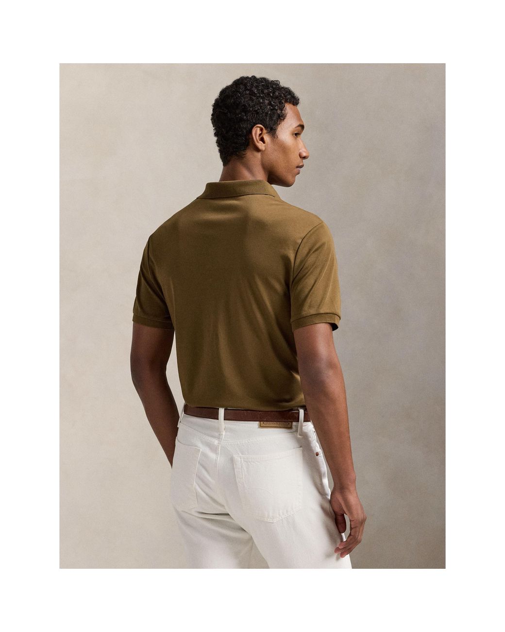 Polo Ralph Lauren Green Slim Fit Short Sleeve Polo Shirt for men