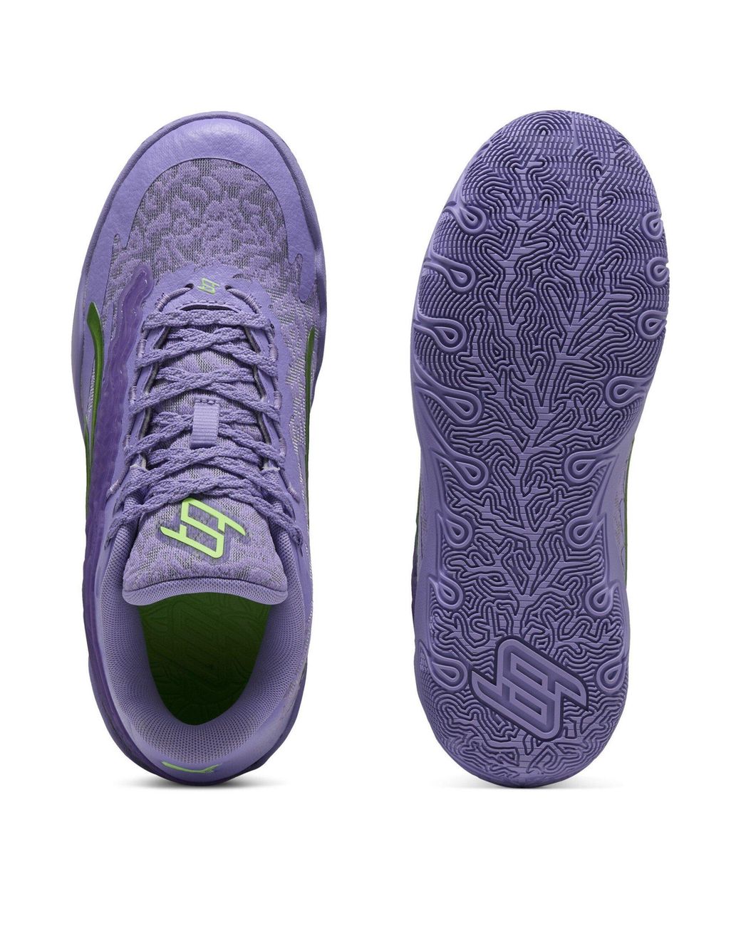 PUMA Purple Stewie 3 Lace Em Up Basketball Shoes