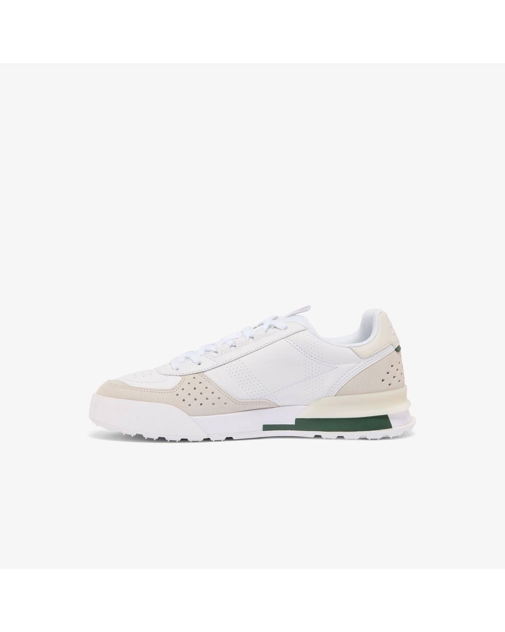Lacoste White Slam Break Sn72 Leather Low-Top Trainers for men