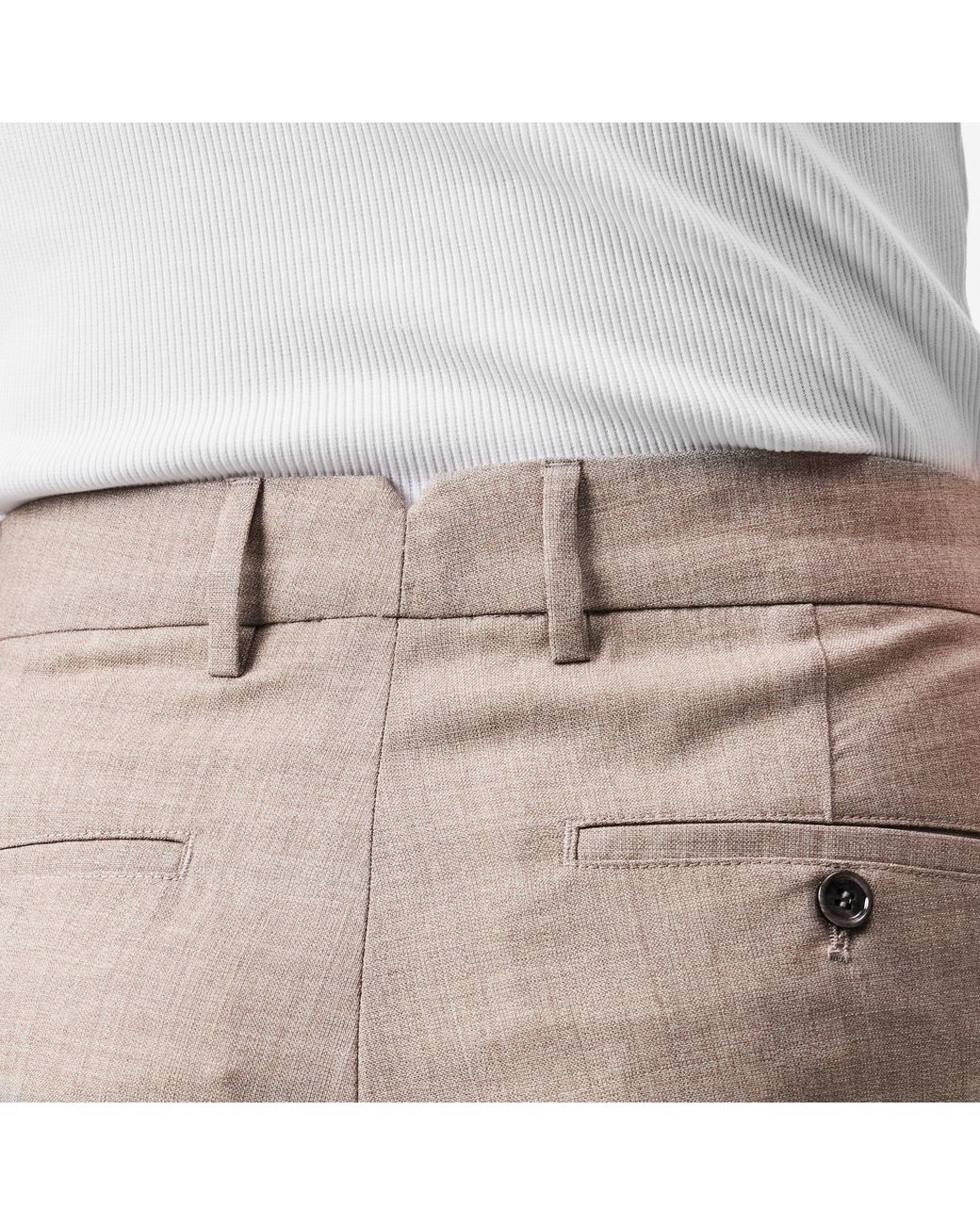 AMI Natural Straight Trousers for men