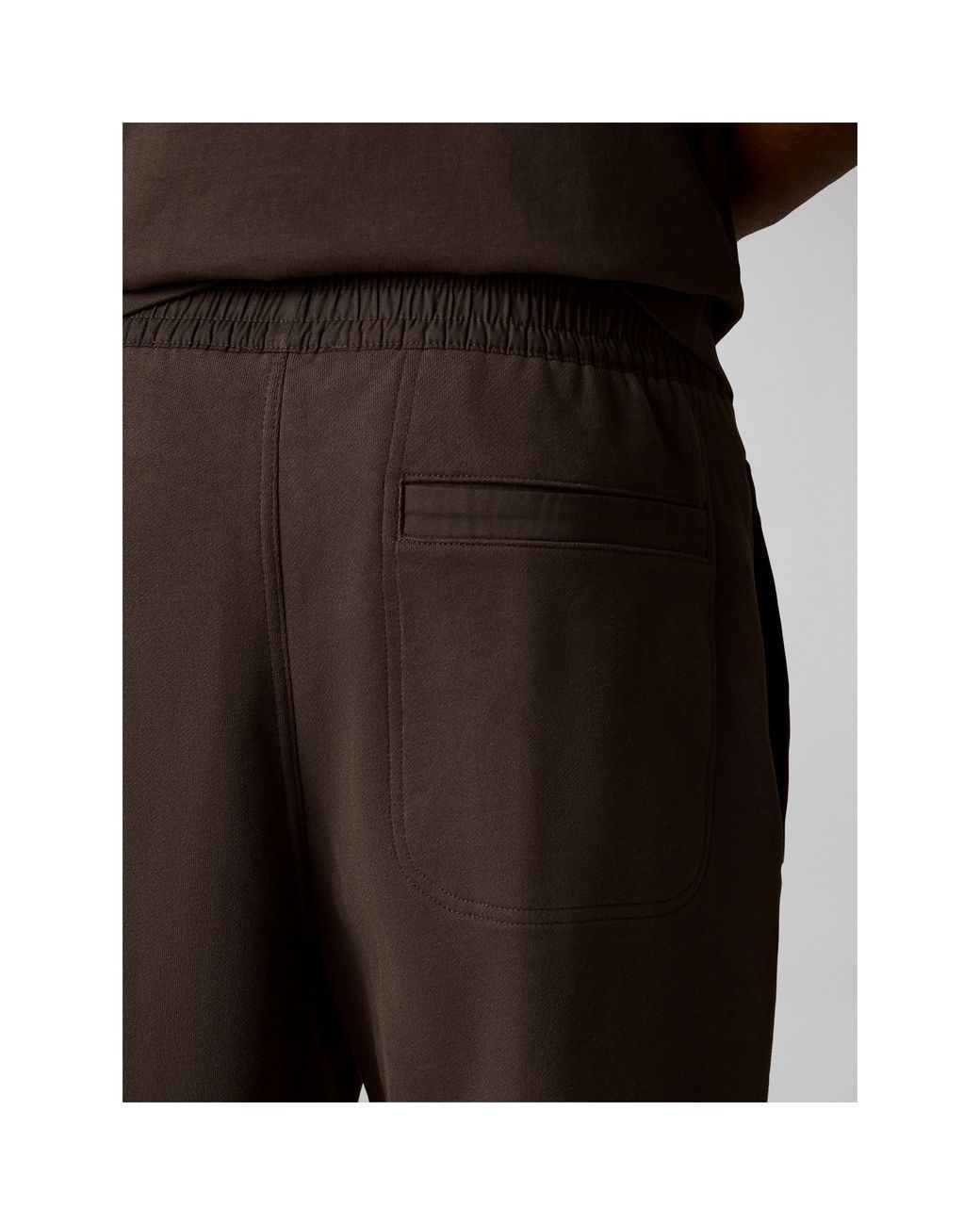 Calvin Klein Brown Badge Cotton Joggers for men